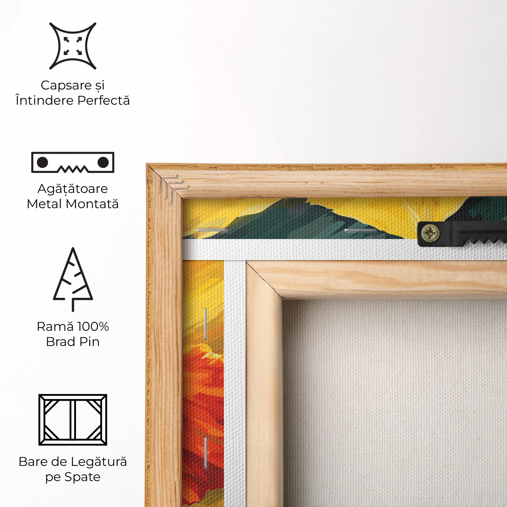 Tablou Canvas Yellow Flower Art mockup 5