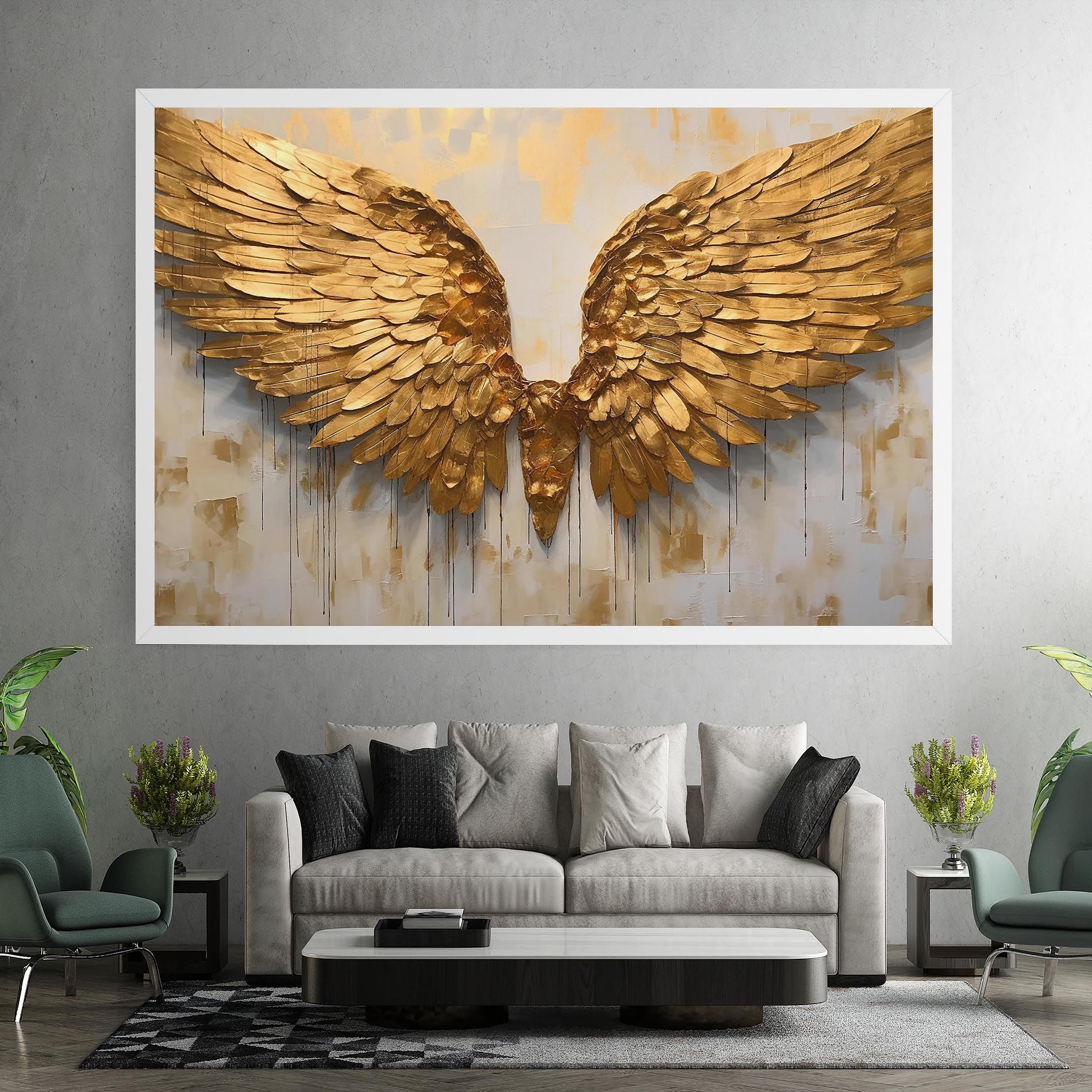 Golden Wings Art mockup 7
