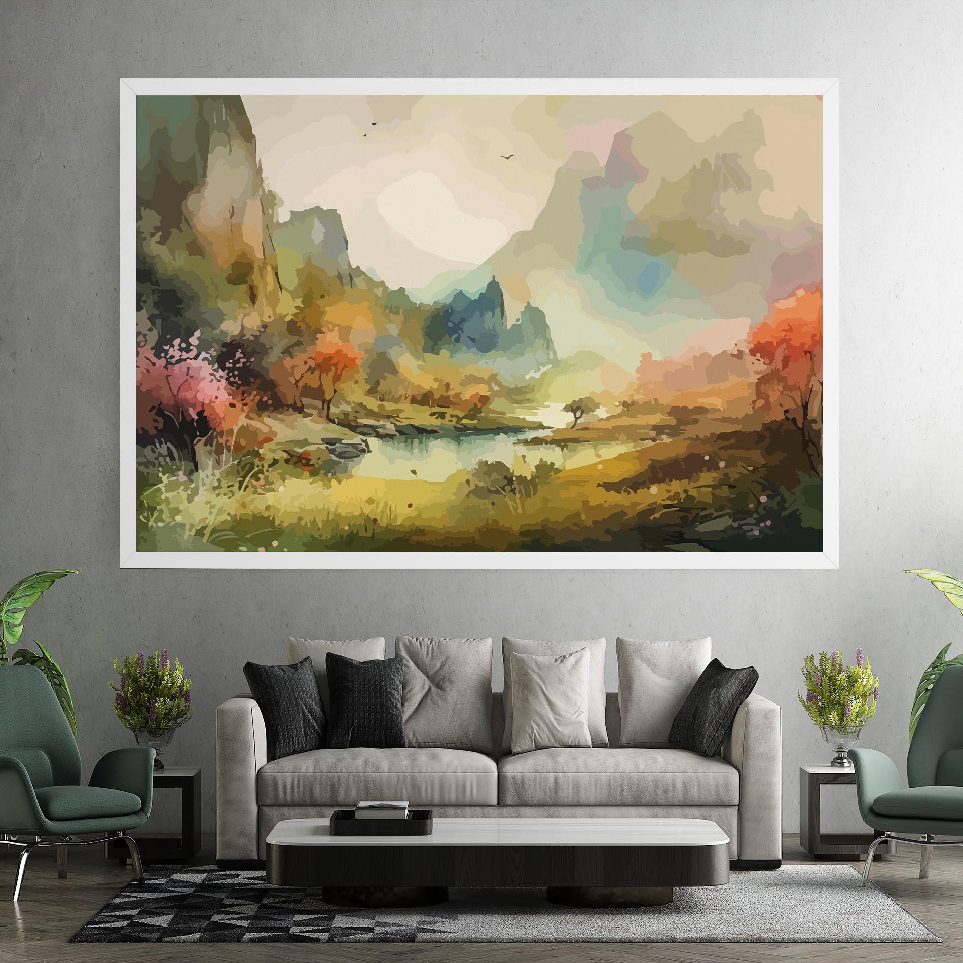 Tablou Canvas Nature Painting mockup 7