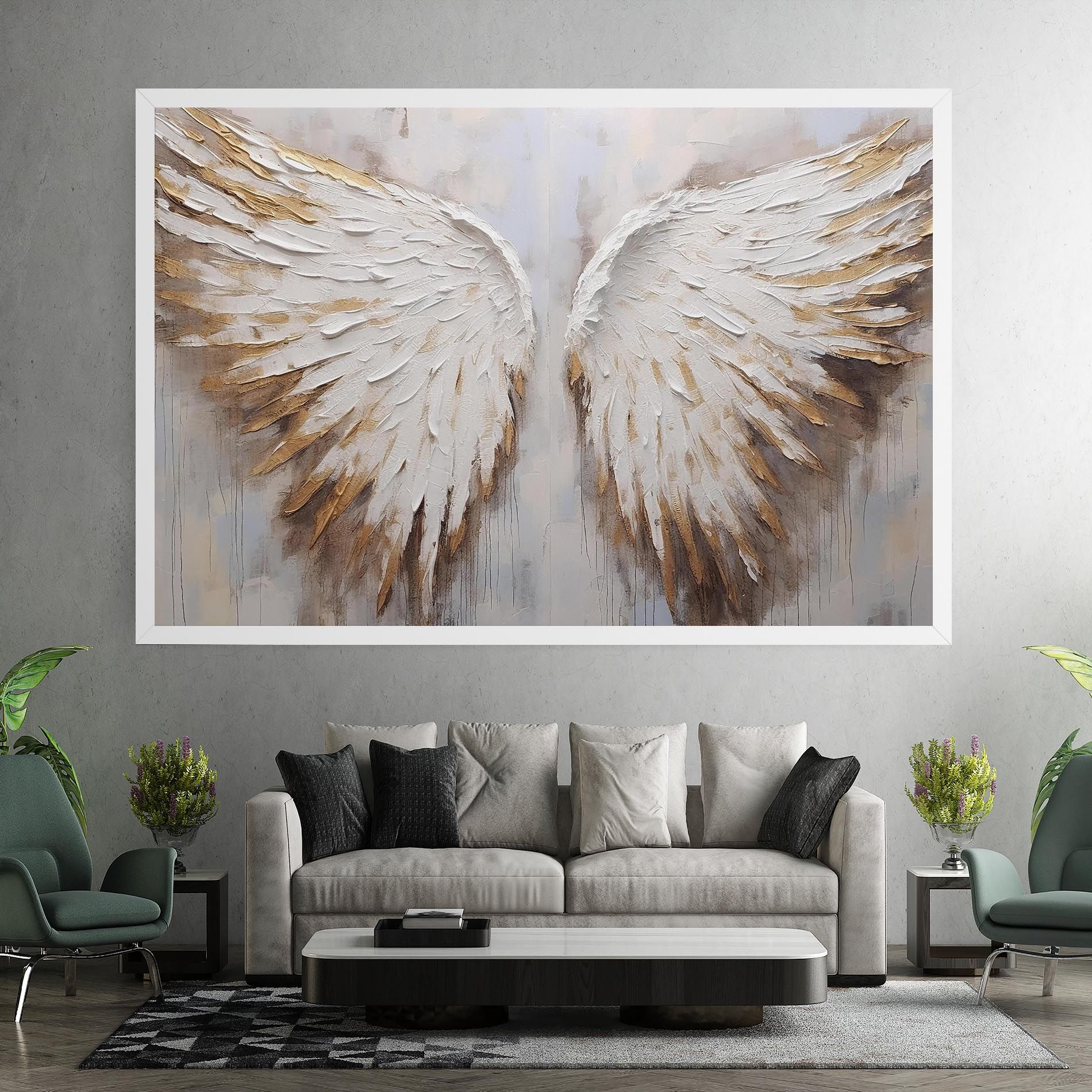 White Angel Wings mockup 7