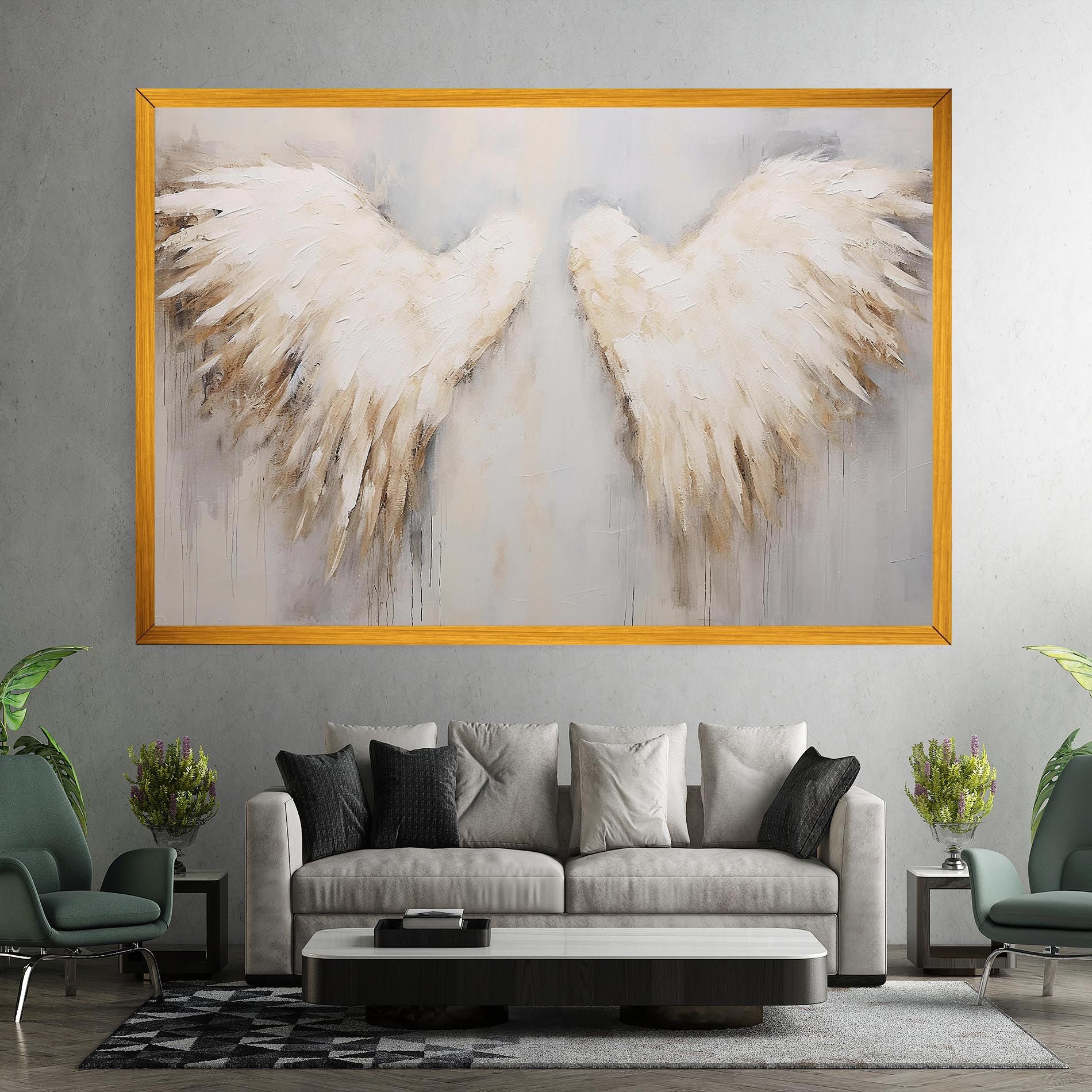 Cream White Wings mockup 7