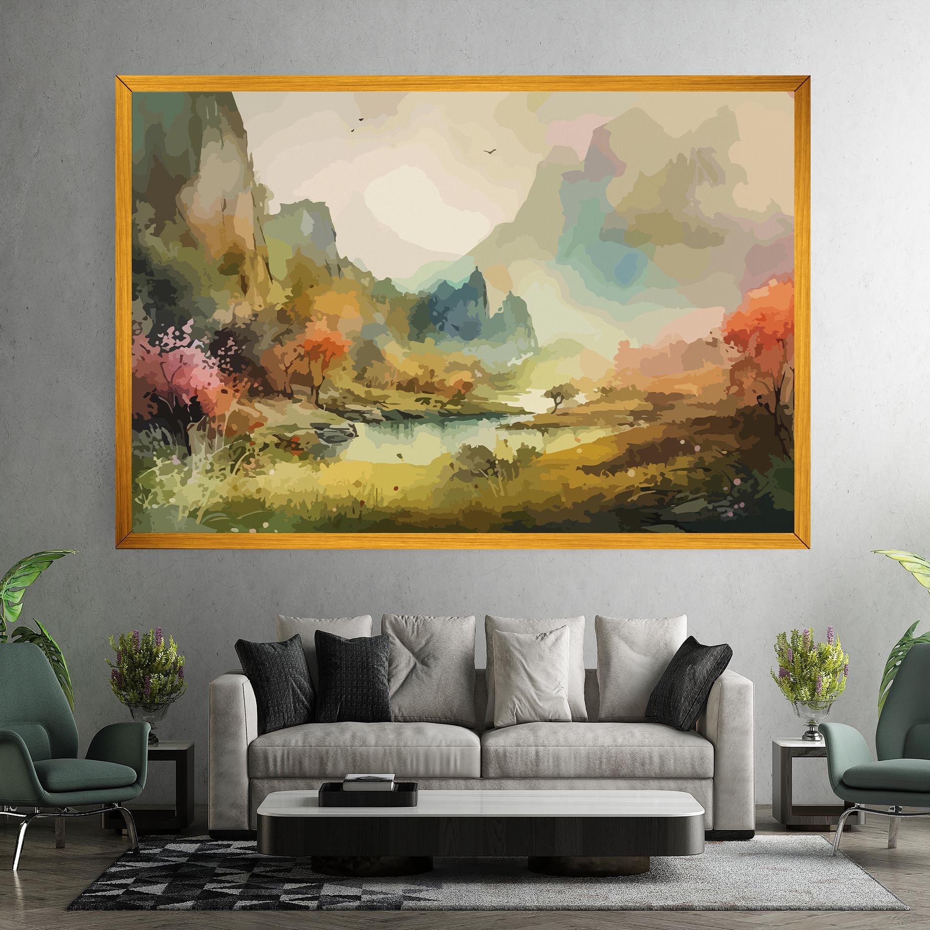 Tablou Canvas Nature Painting mockup 7