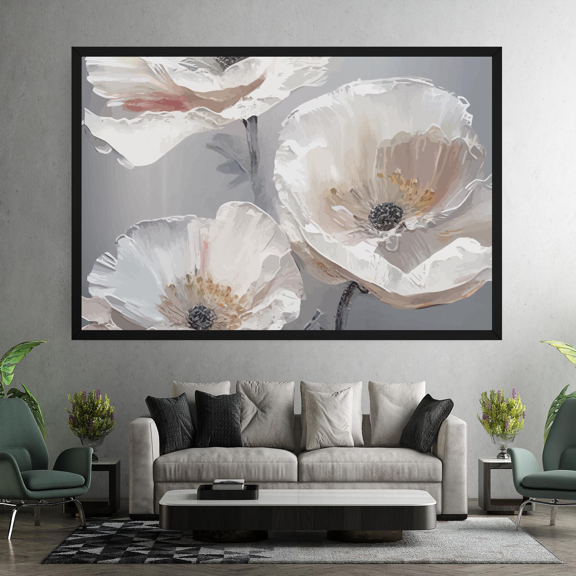 Tablou Canvas Cream Mix Flower mockup 7