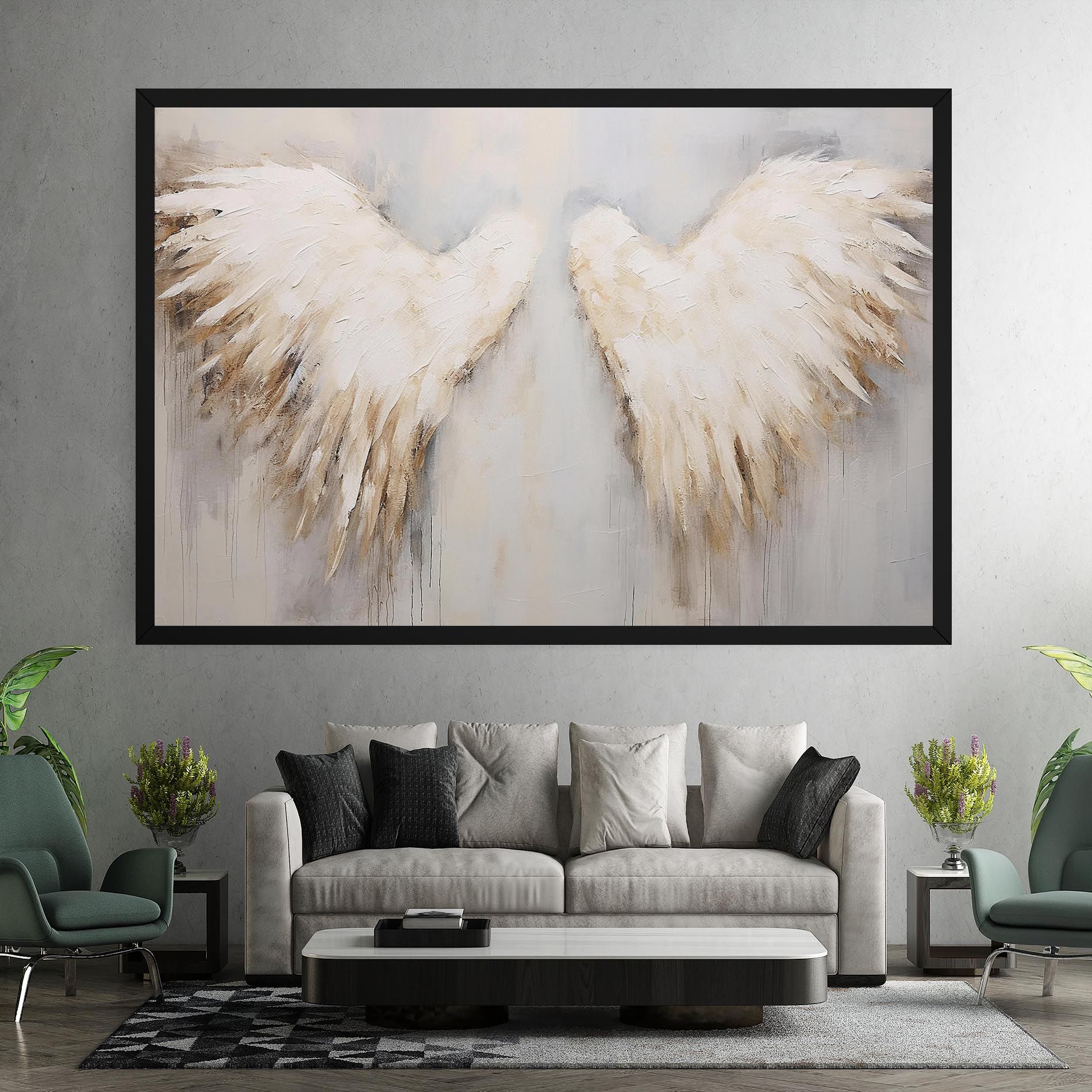 Cream White Wings mockup 7