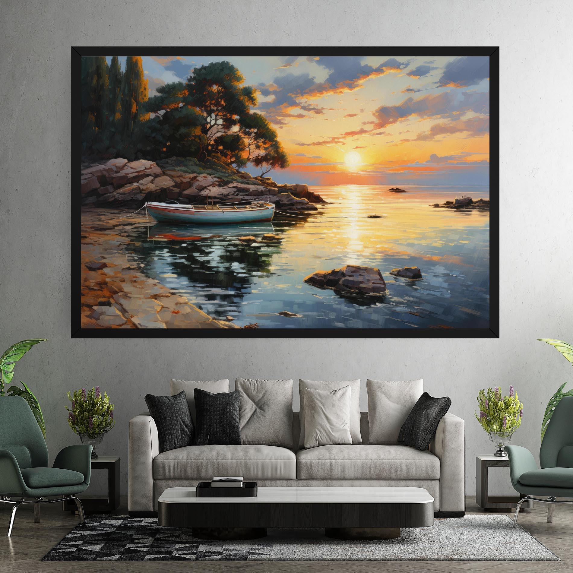 Tablou Canvas Sunset Sea Art mockup 7