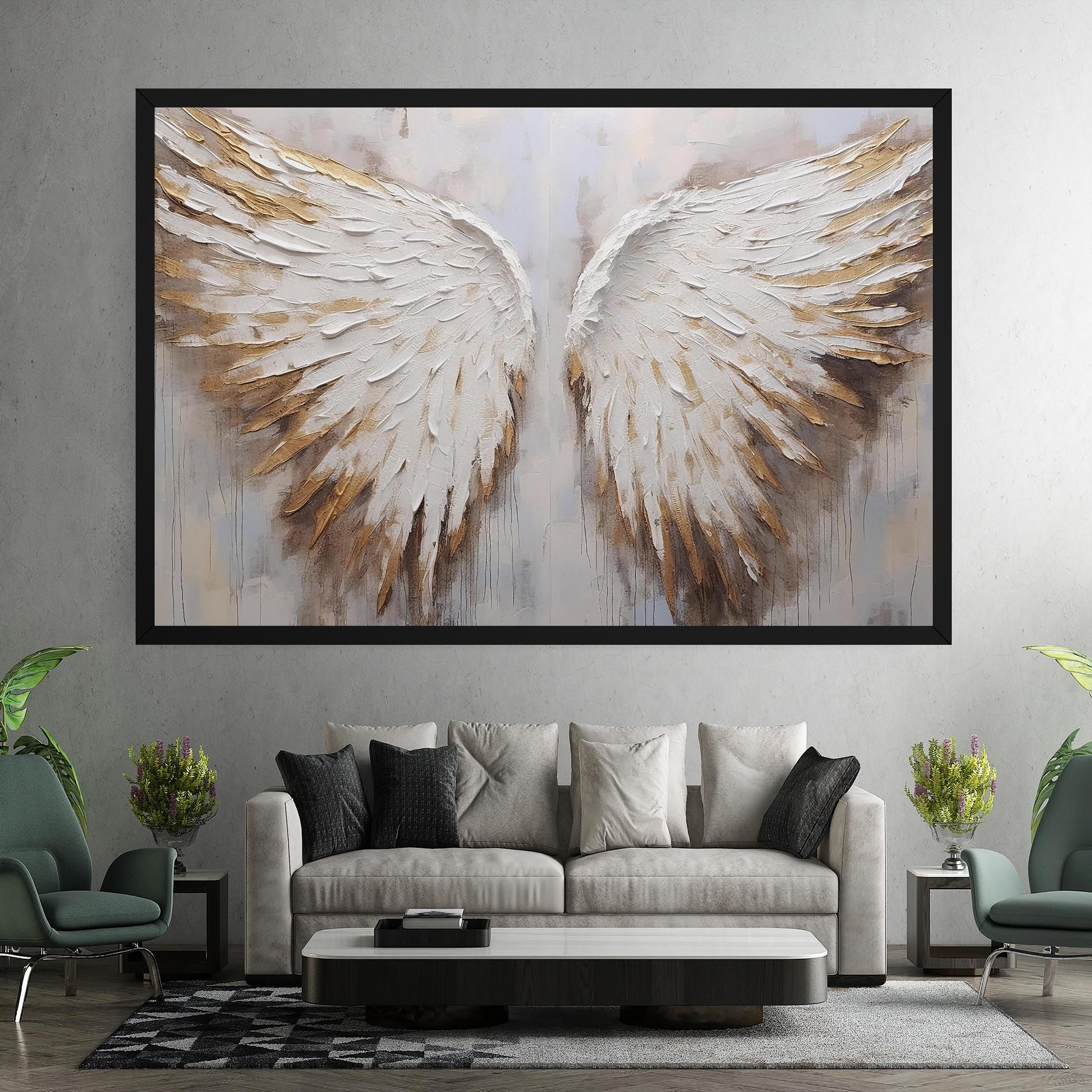 White Angel Wings mockup 7