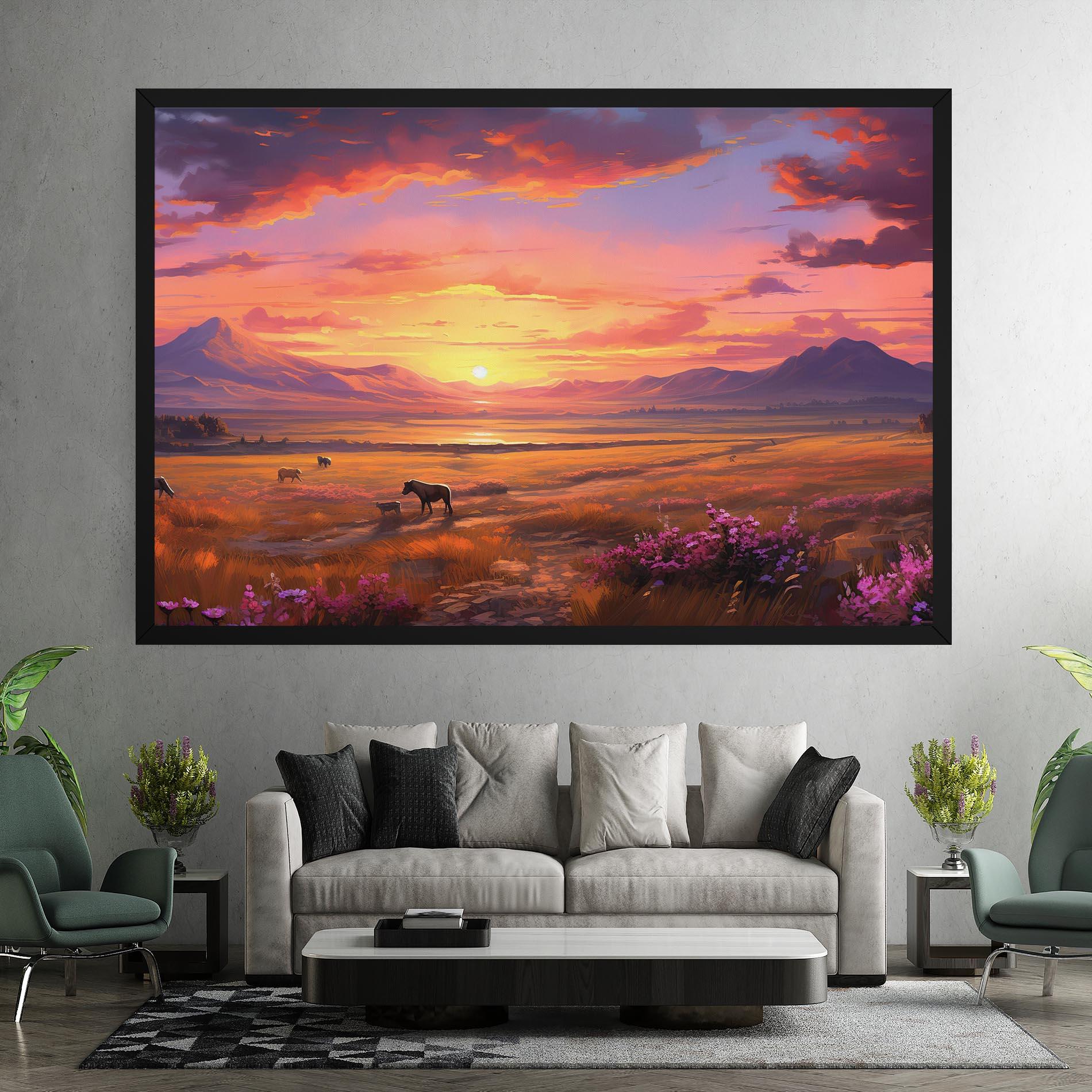 Tablou Canvas Wild Horses Art mockup 7