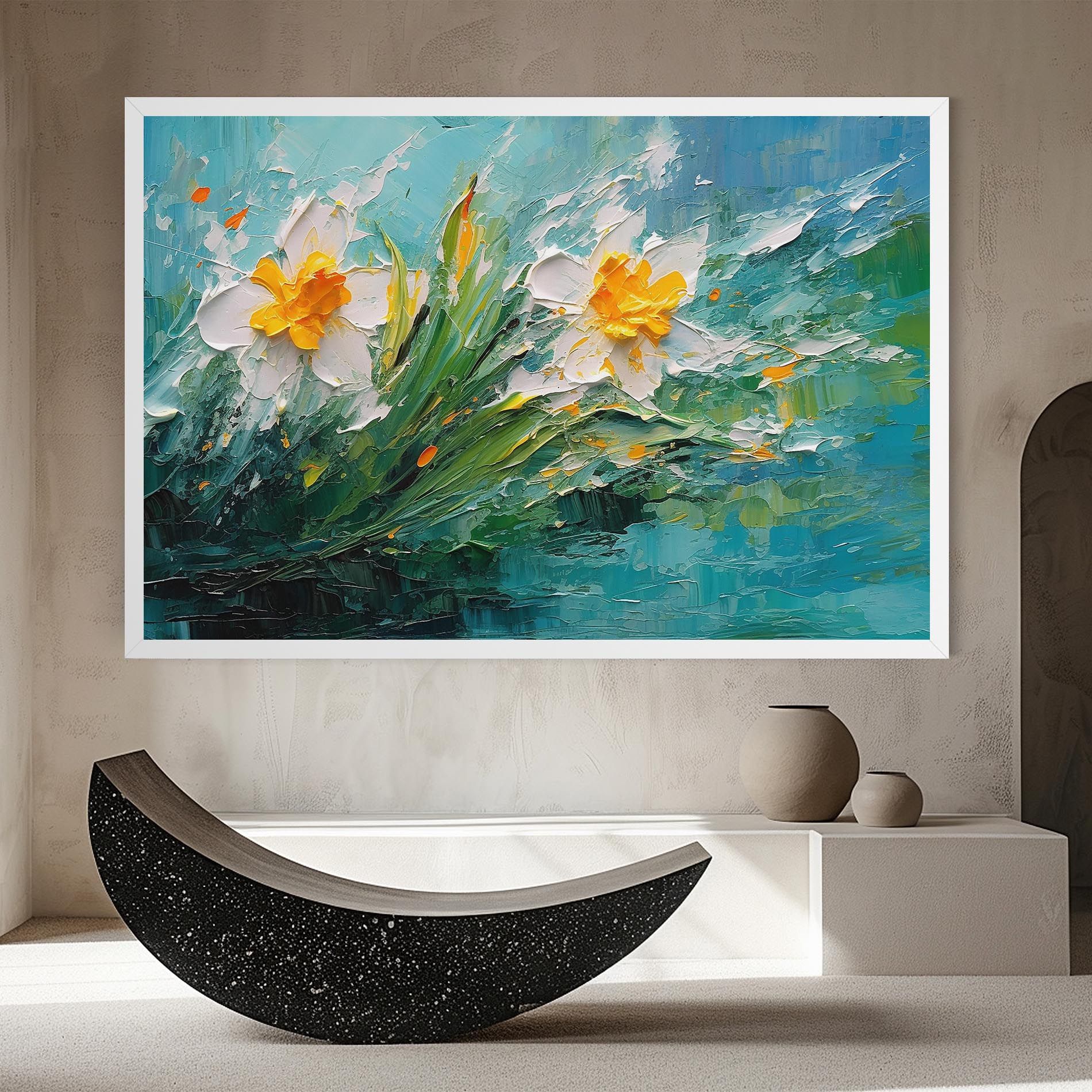 Abstract Flower Painting mockup 8