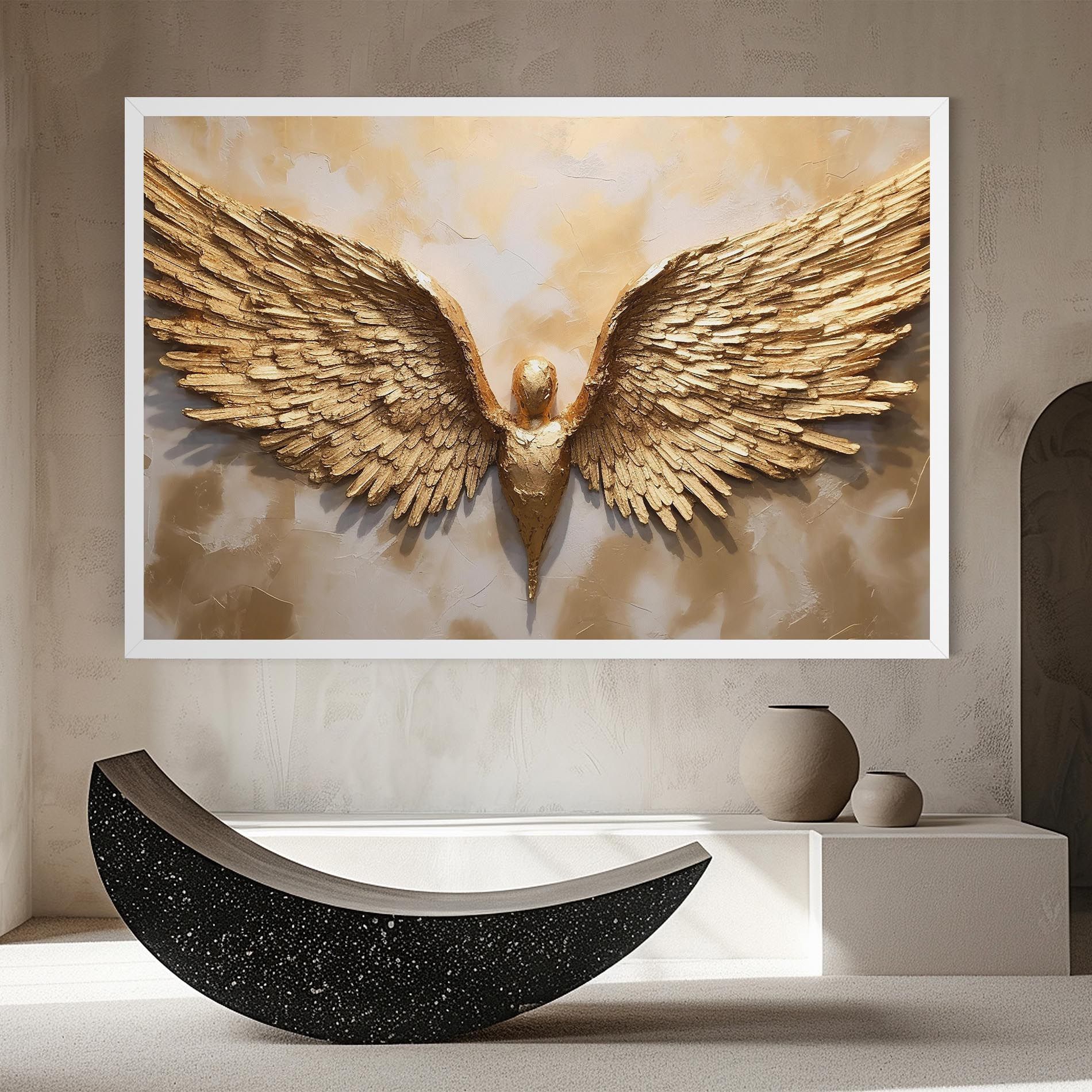 Beautiful Gold Wings mockup 8