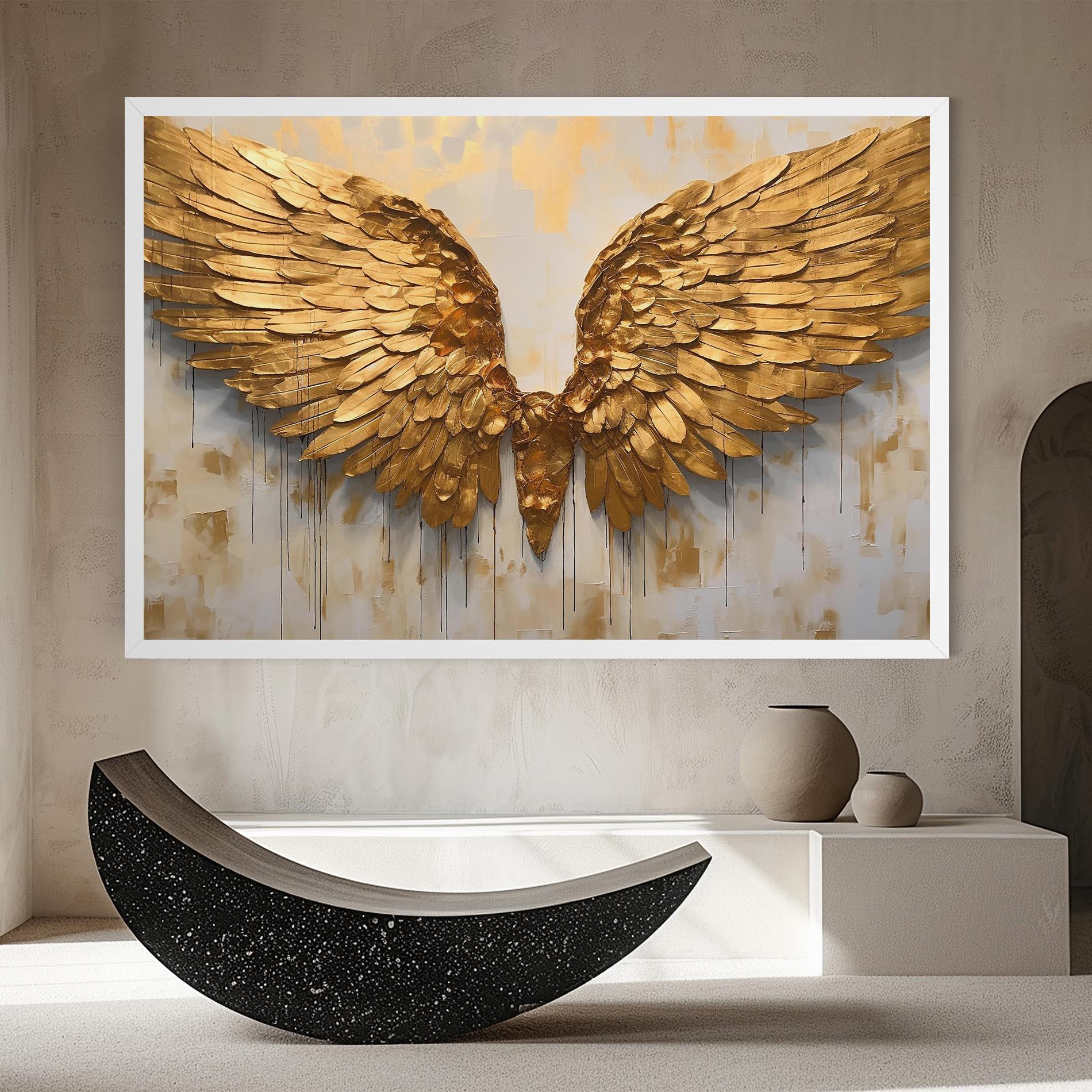 Tablou Canvas Golden Wings Art mockup 8