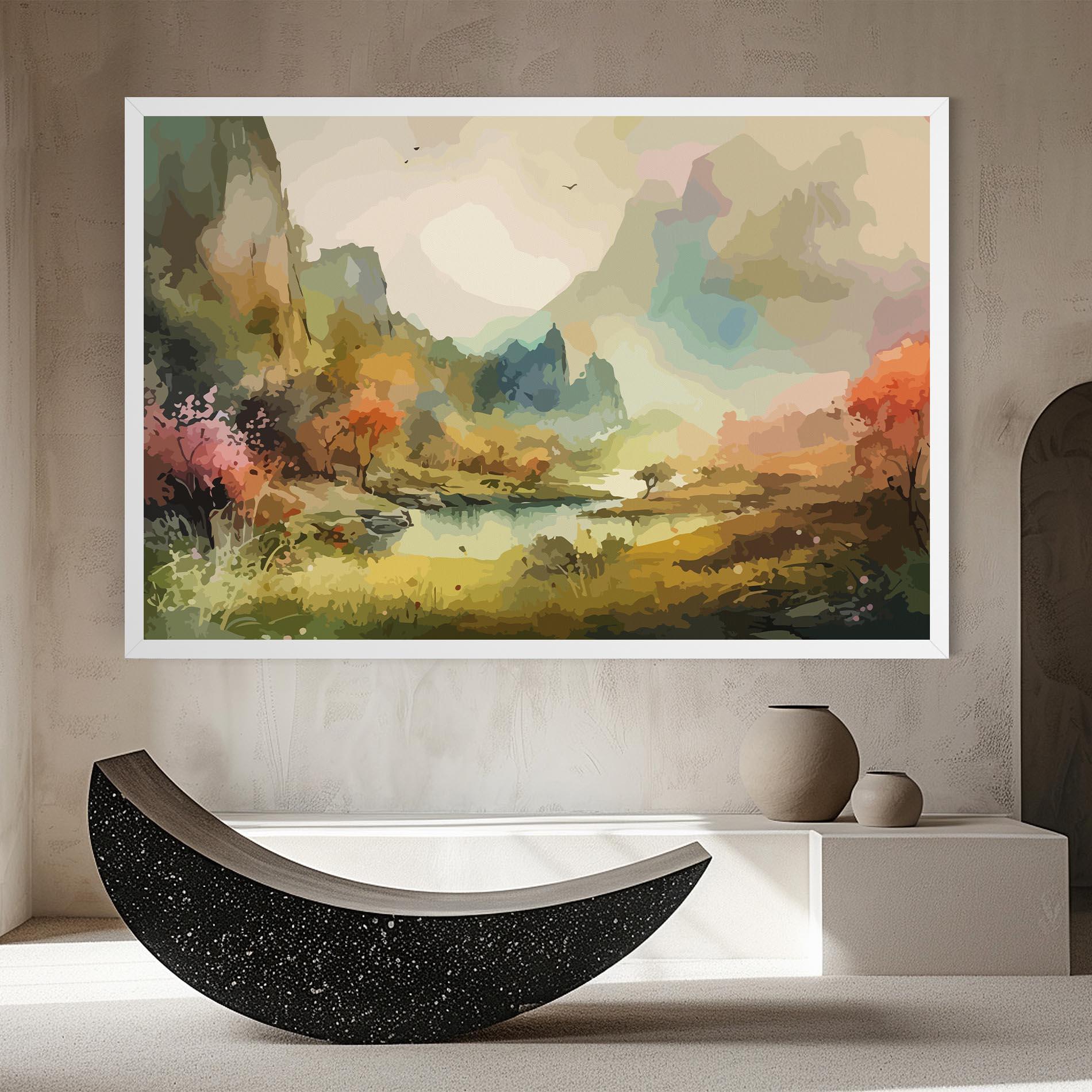 Tablou Canvas Nature Painting mockup 8