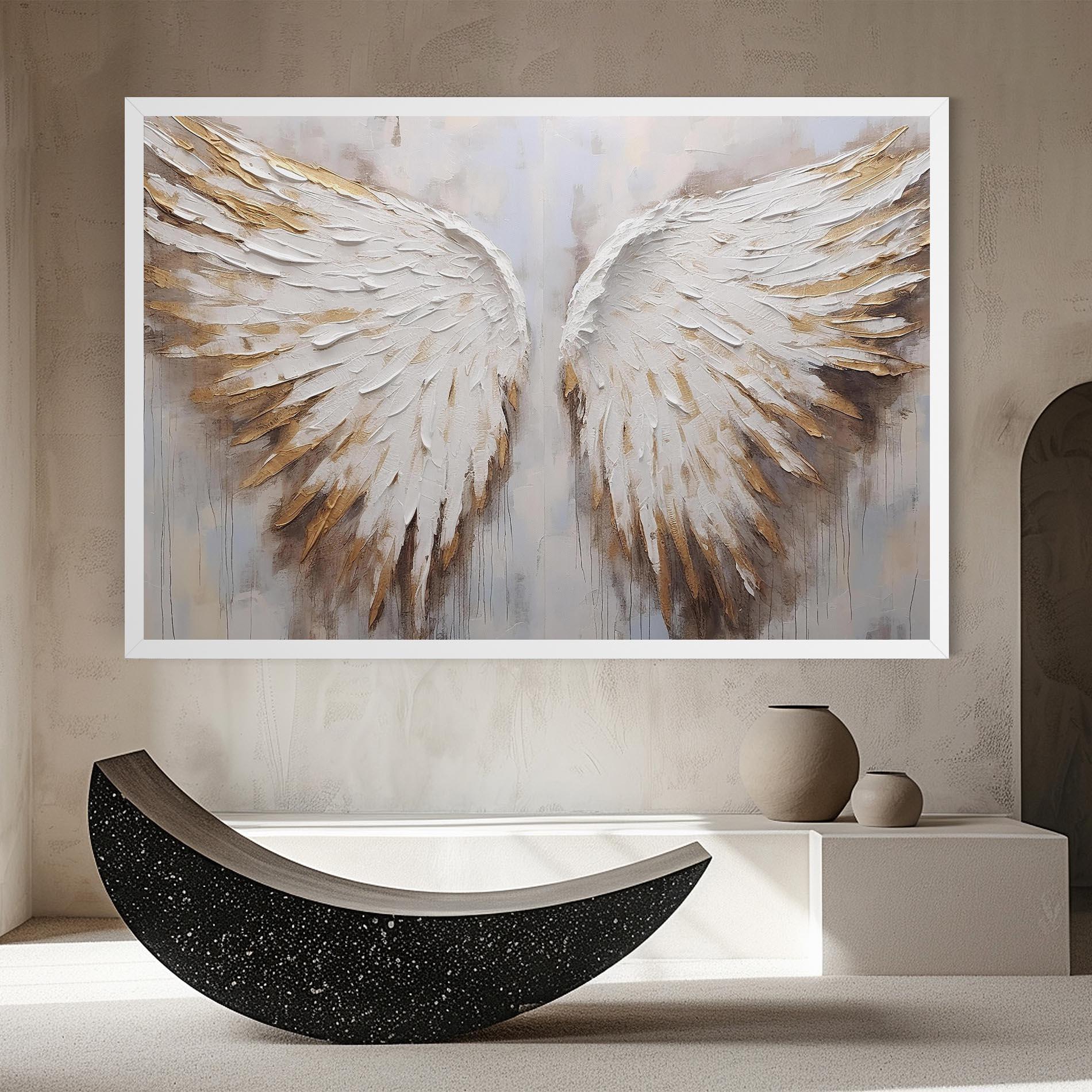 Tablou Canvas White Angel Wings mockup 8