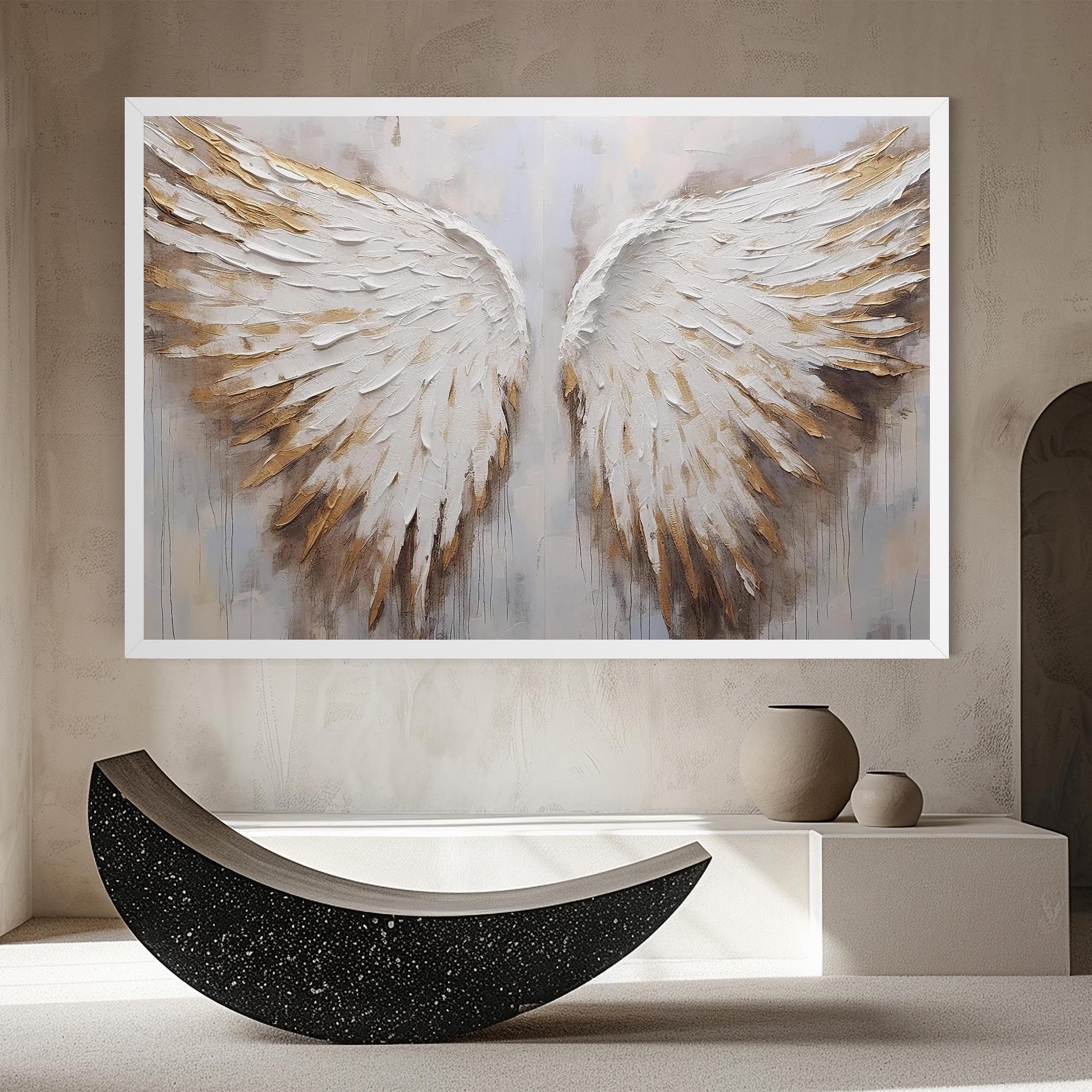 White Angel Wings mockup 8