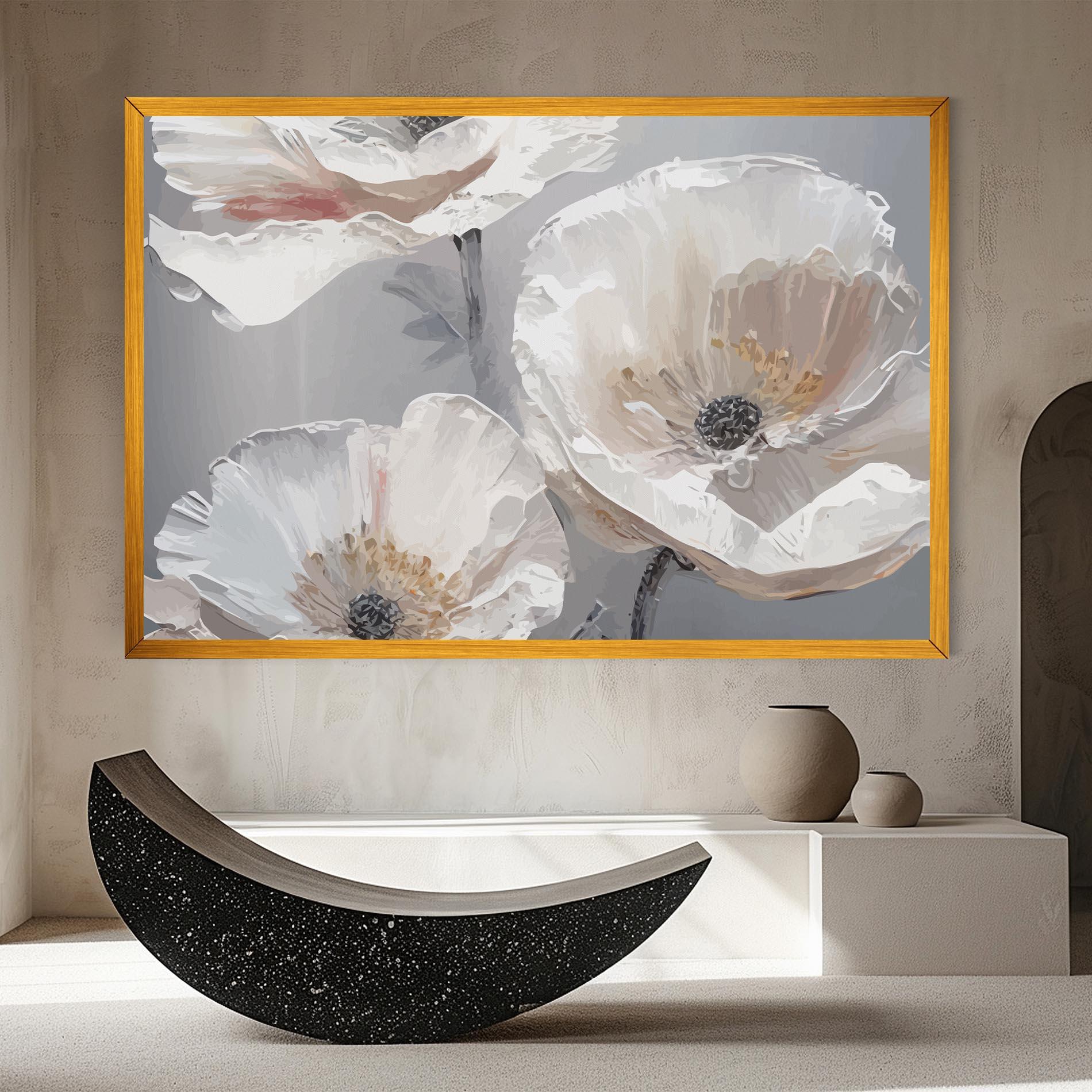 Tablou Canvas Cream Mix Flower mockup 8