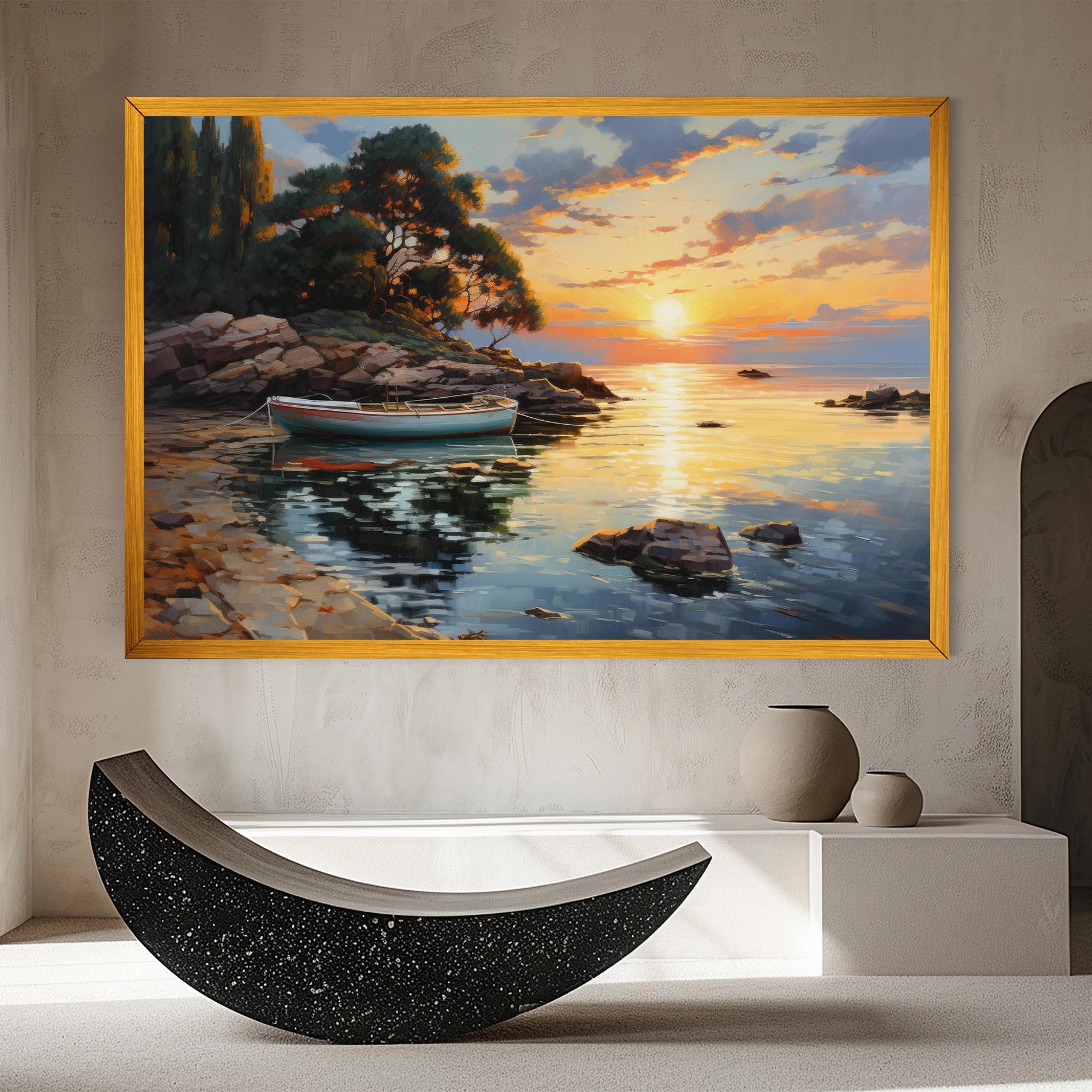Tablou Canvas Sunset Sea Art mockup 8
