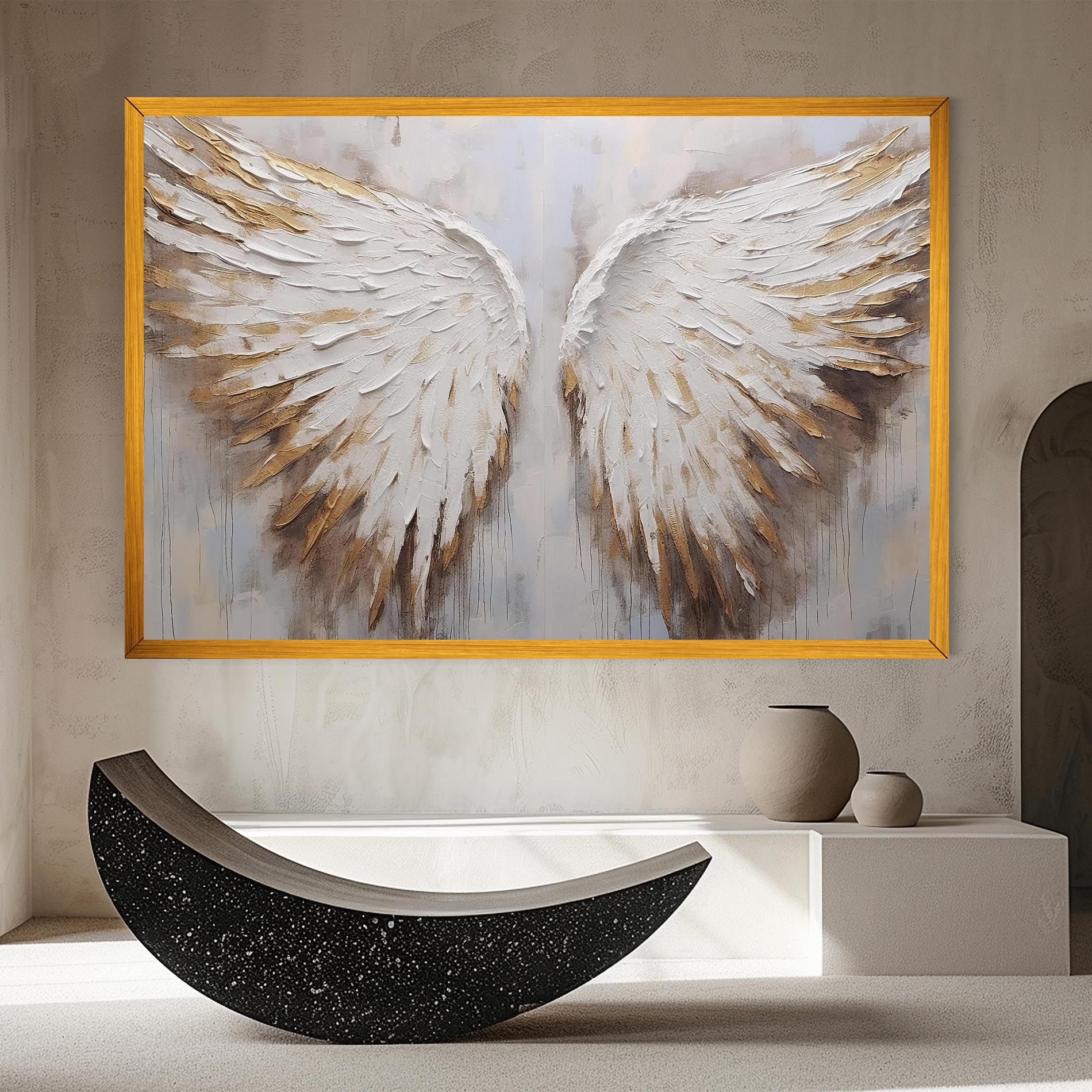 White Angel Wings mockup 8