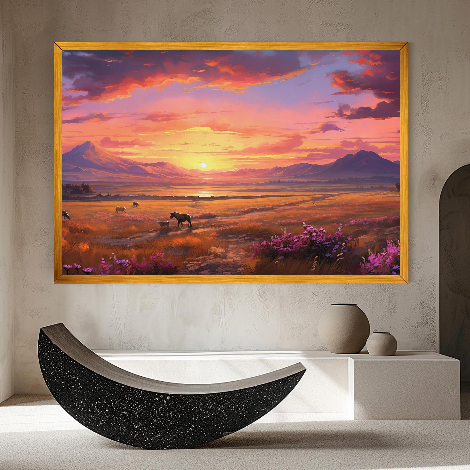 Tablou Canvas Wild Horses Art mockup 8