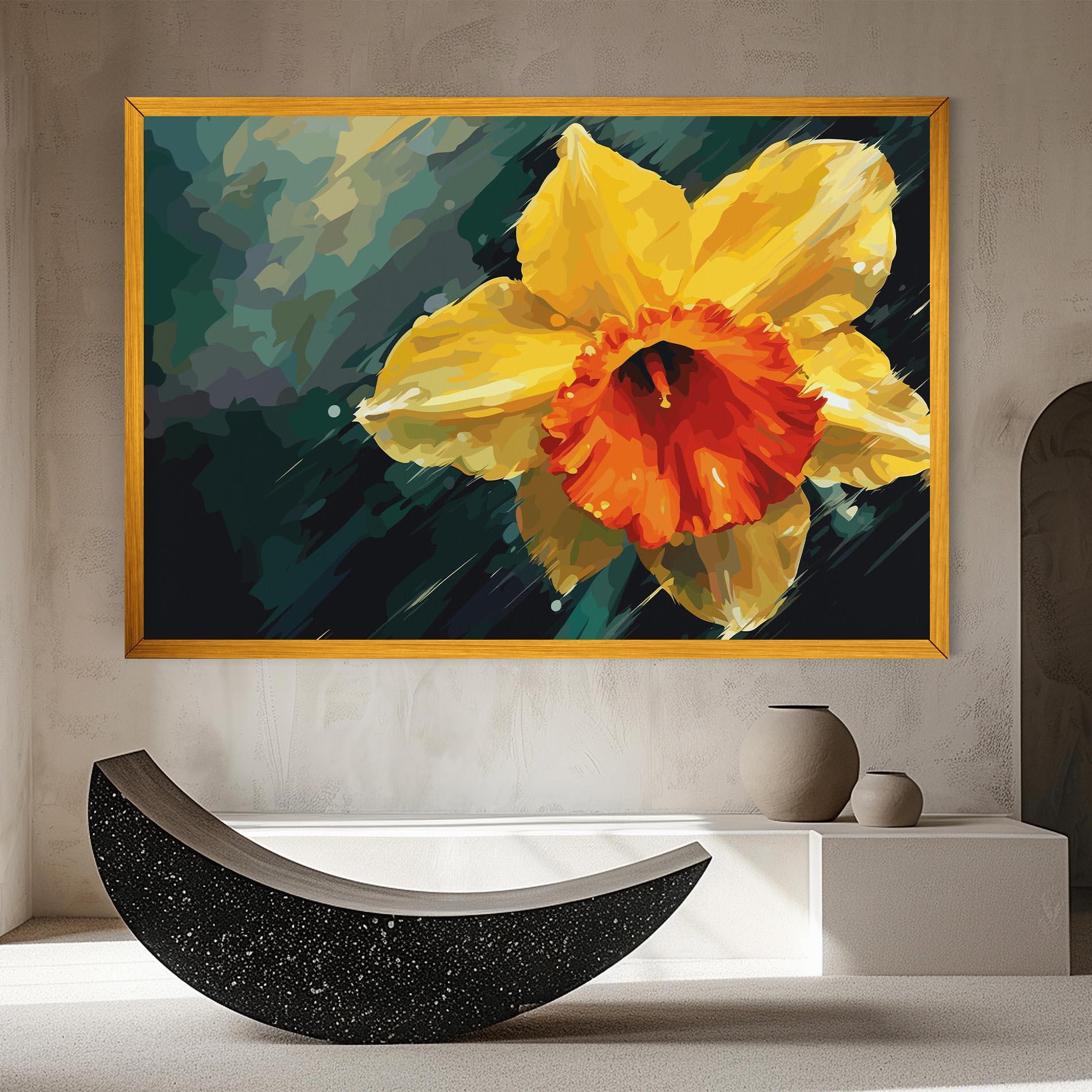Tablou Canvas Yellow Flower Art mockup 8