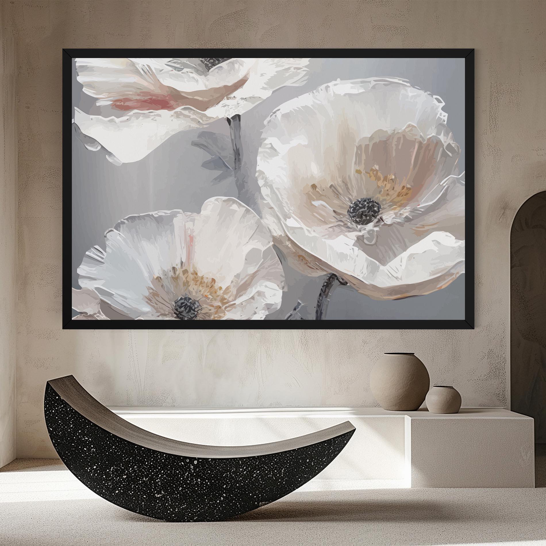 Tablou Canvas Cream Mix Flower mockup 8