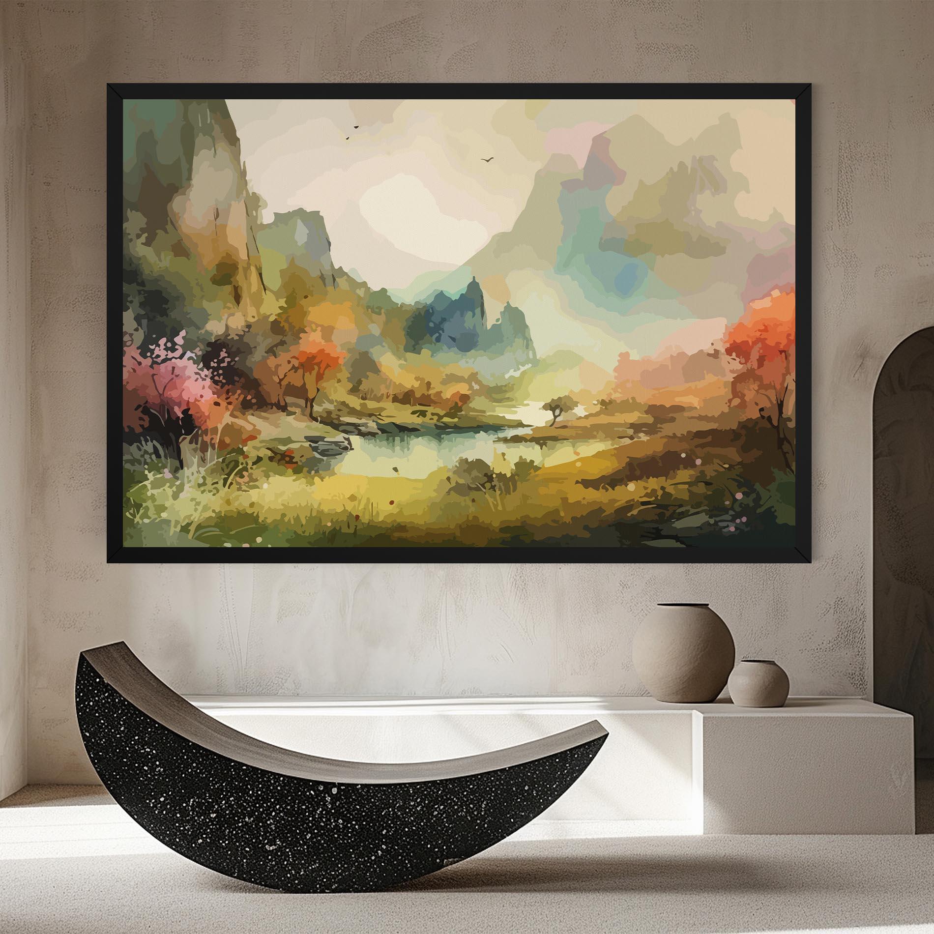Tablou Canvas Nature Painting mockup 8