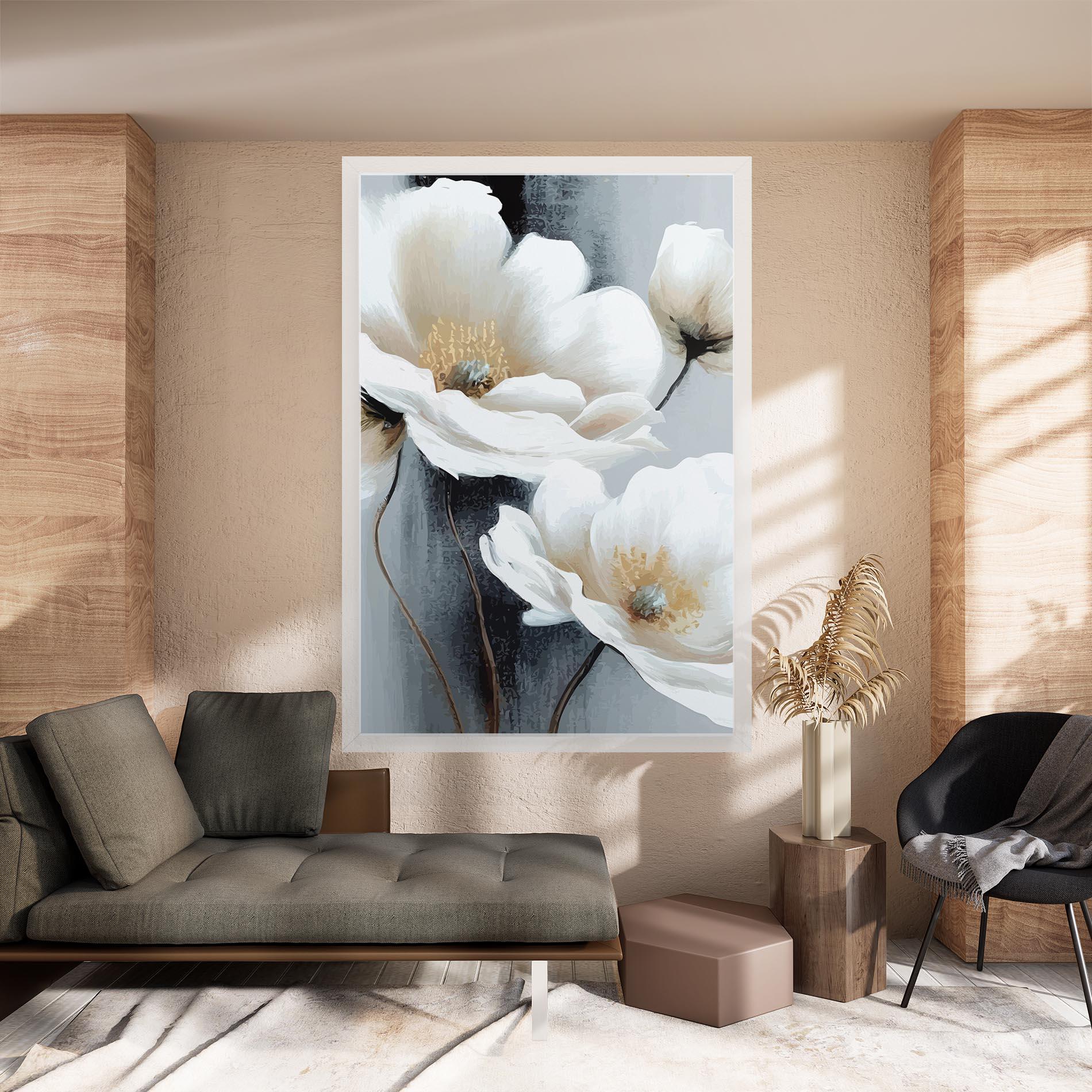 Tablou Canvas Paint Texture Flower mockup 8