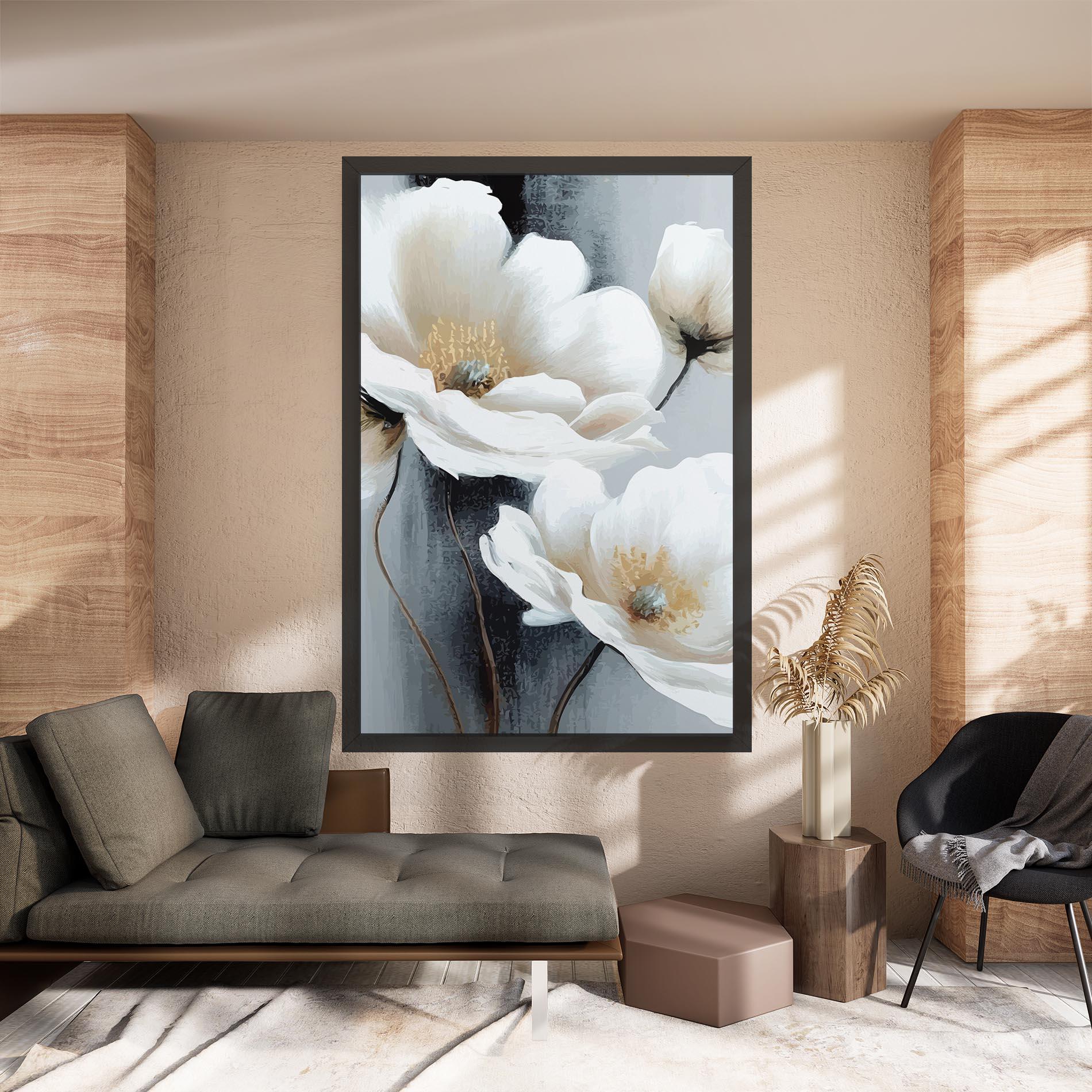 Tablou Canvas Paint Texture Flower mockup 8