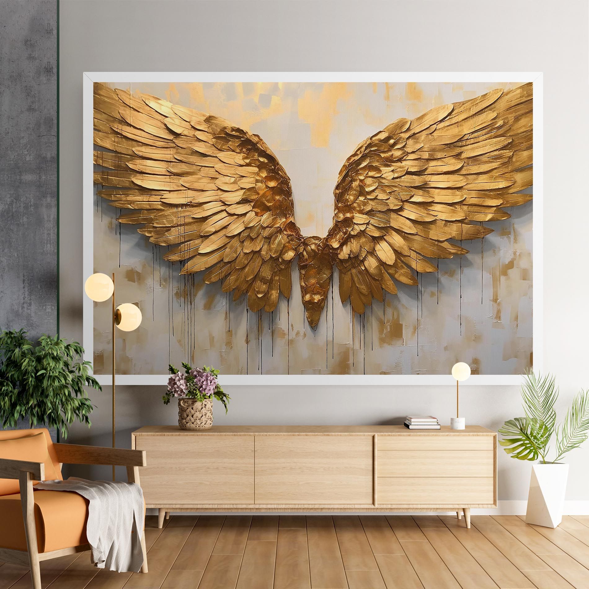 Golden Wings Art mockup 9