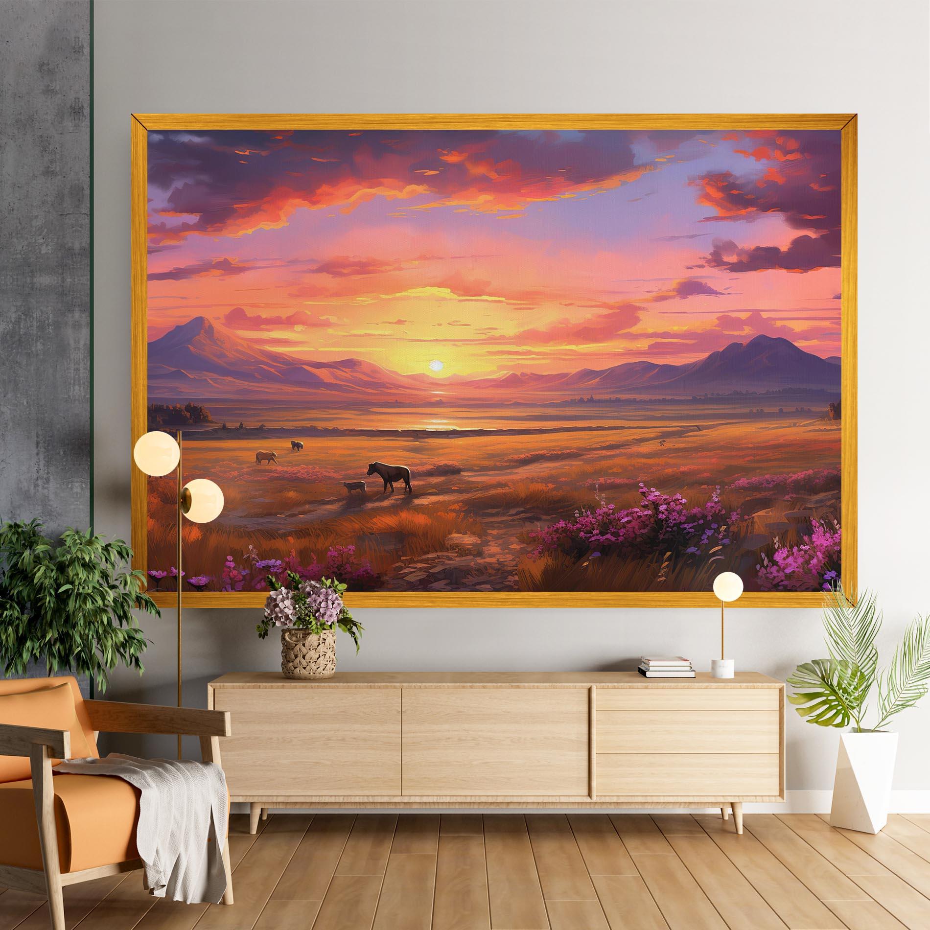 Tablou Canvas Wild Horses Art mockup 9