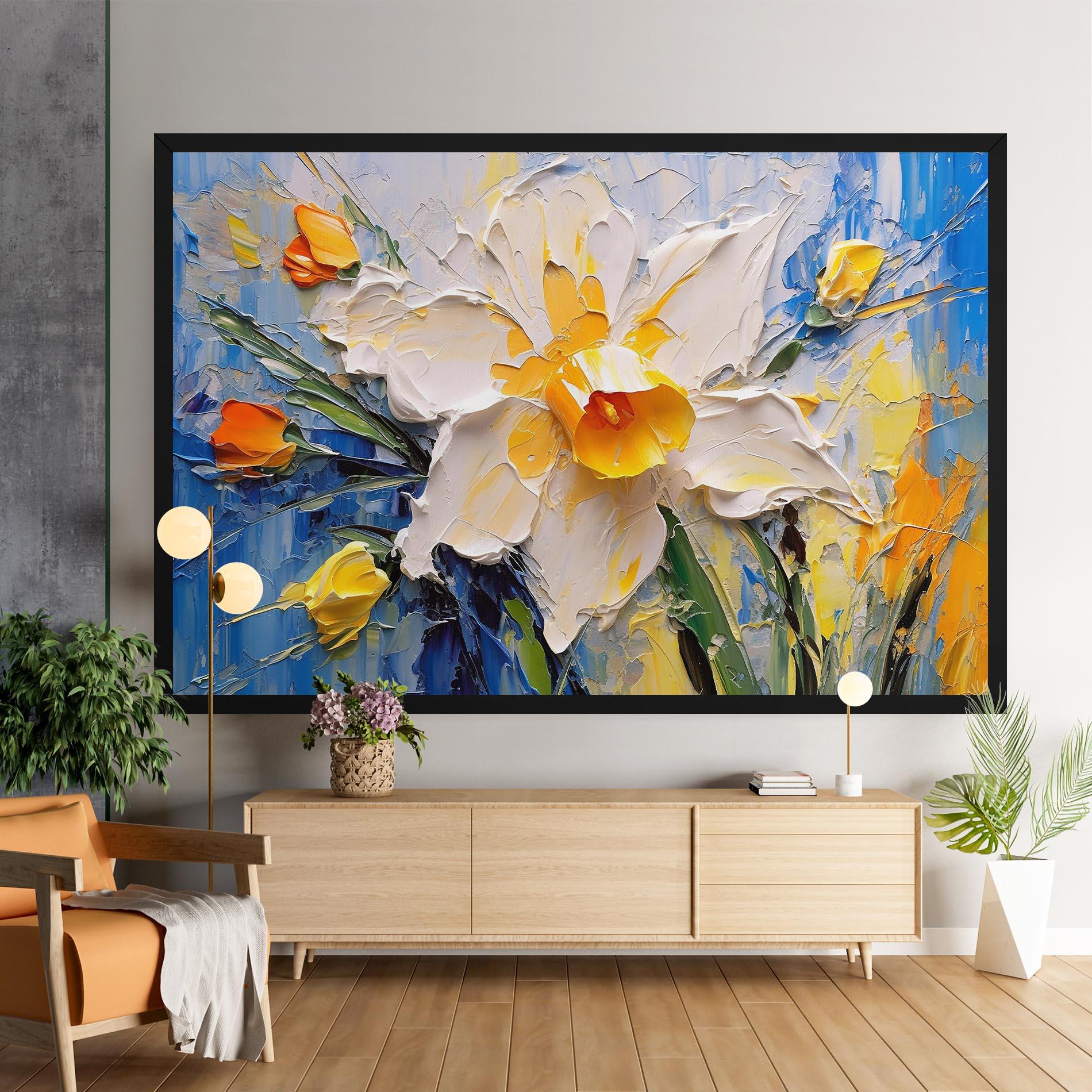 Tablou Canvas Abstract Flower Art mockup 9