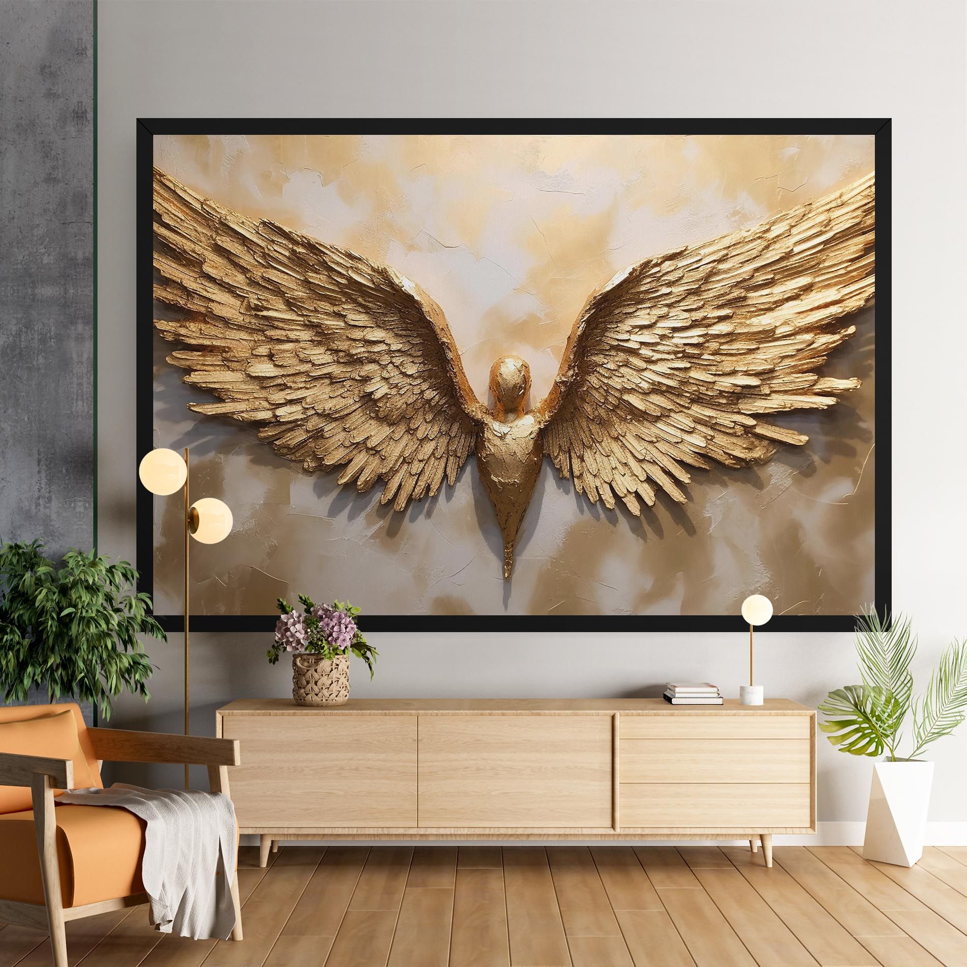 Beautiful Gold Wings mockup 9