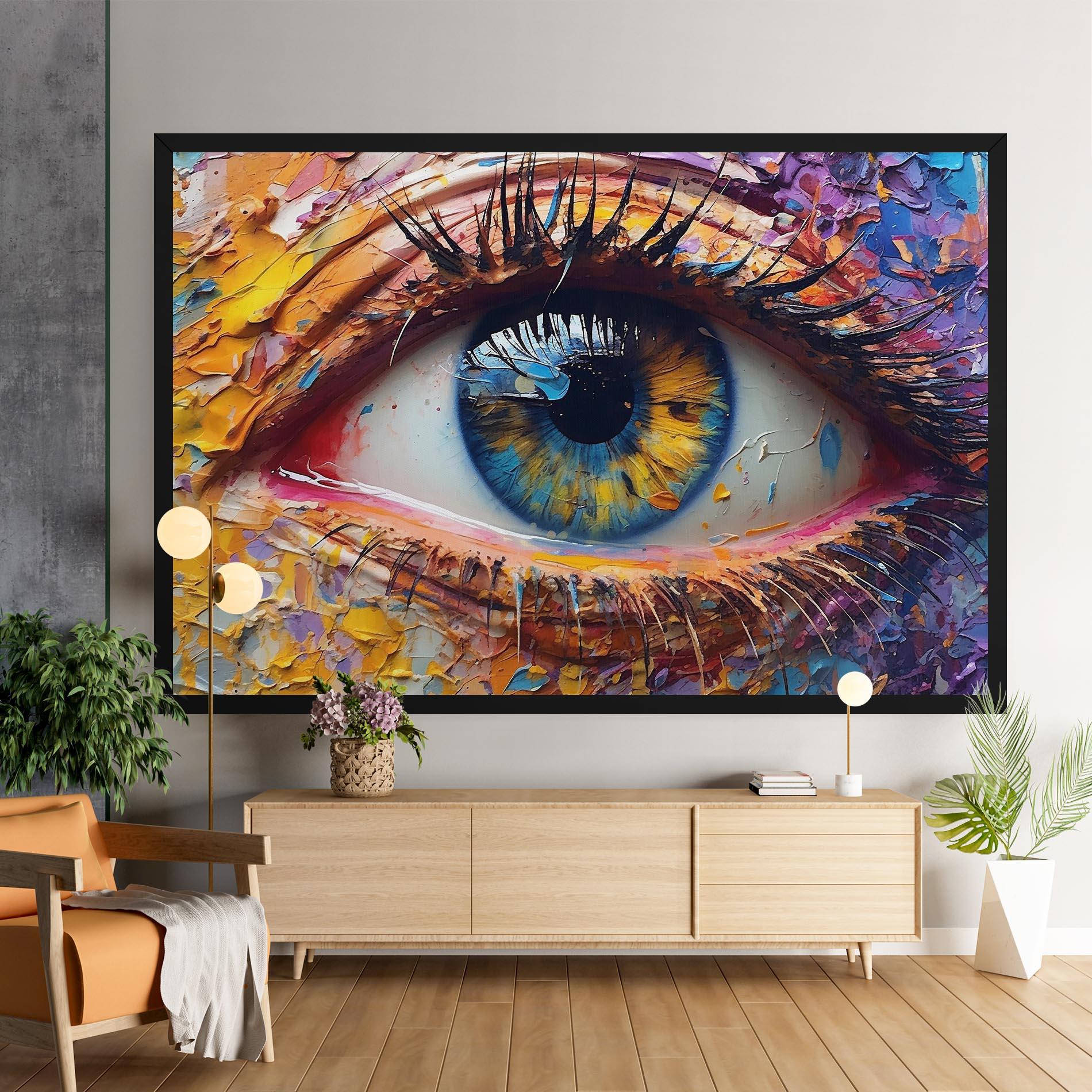 Tablou Canvas Blue Eyes Art mockup 9