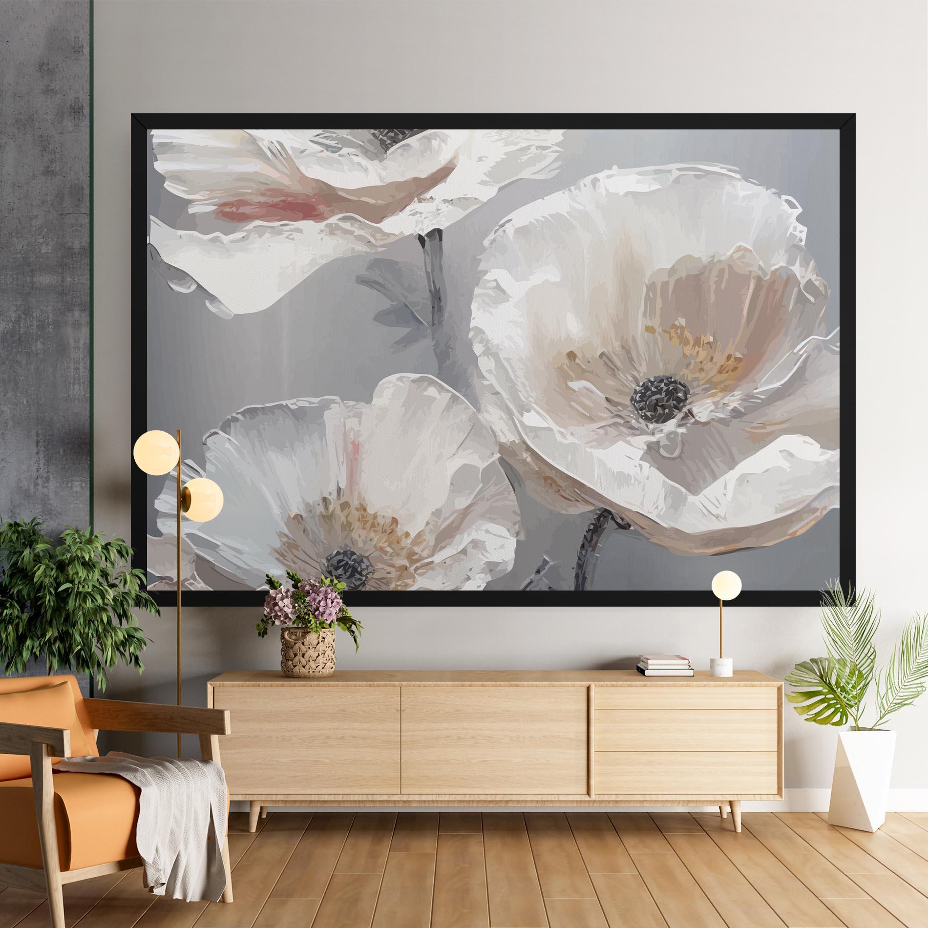 Tablou Canvas Cream Mix Flower mockup 9