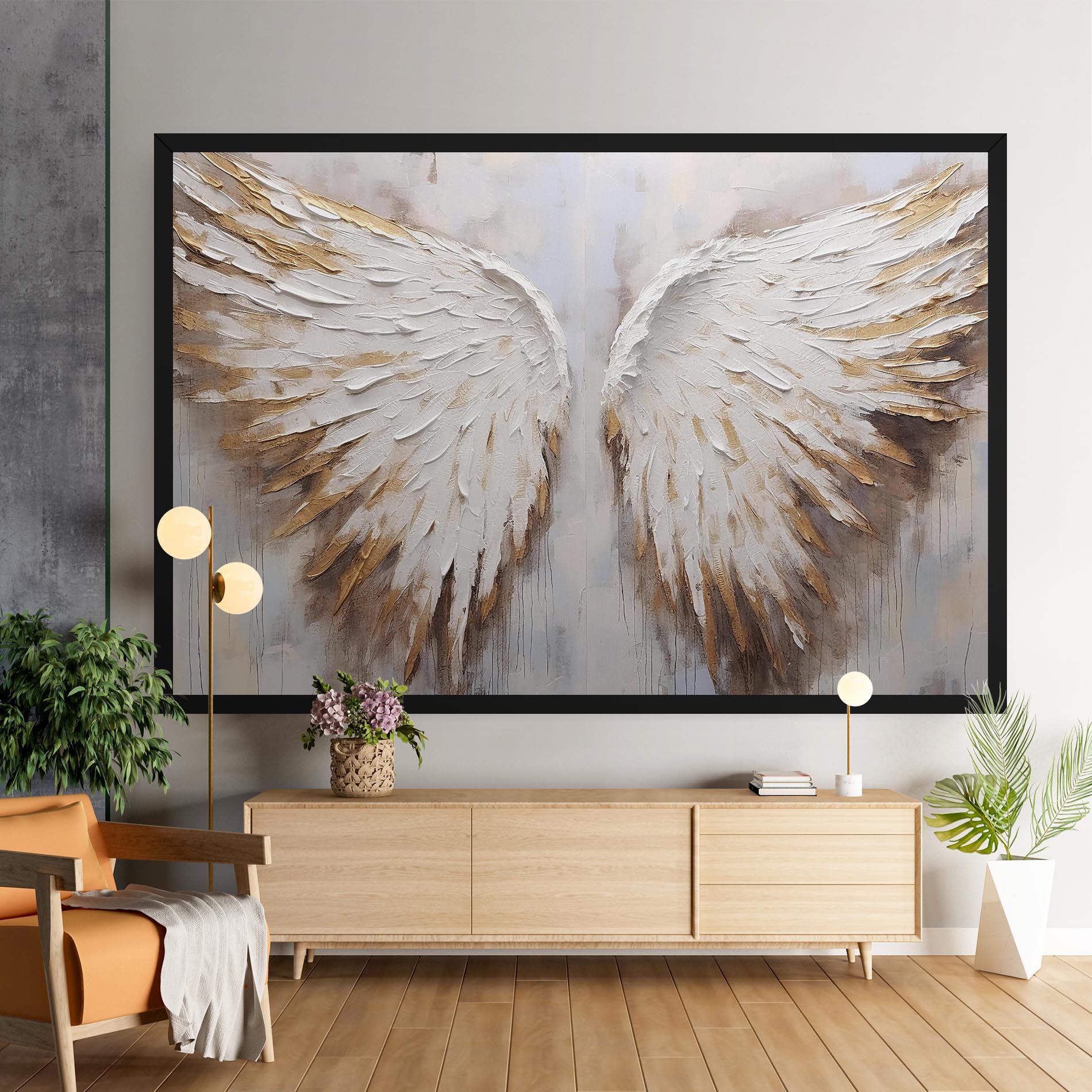 Tablou Canvas White Angel Wings mockup 9