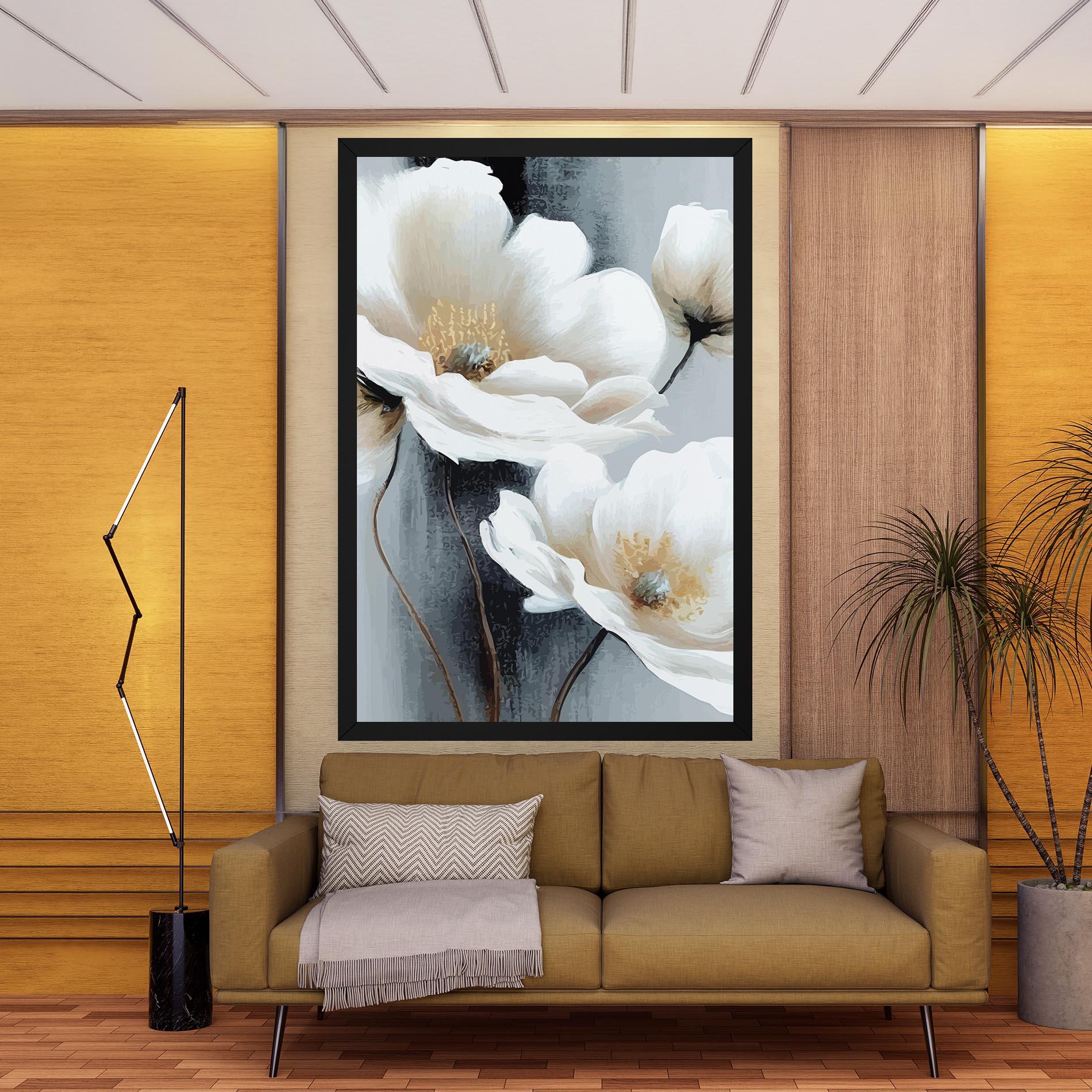 Tablou Canvas Paint Texture Flower mockup 9