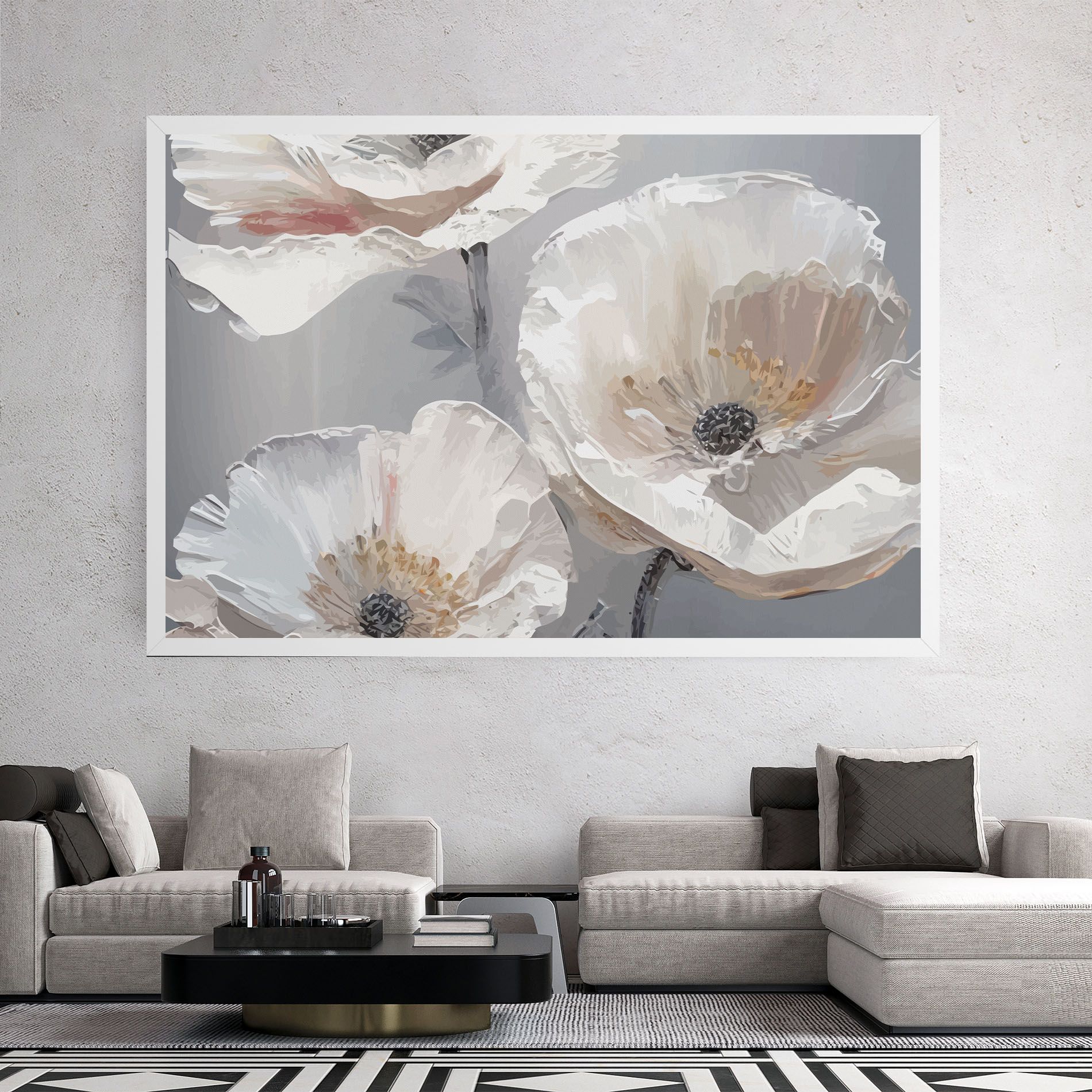 Cream Mix Flower mockup 2