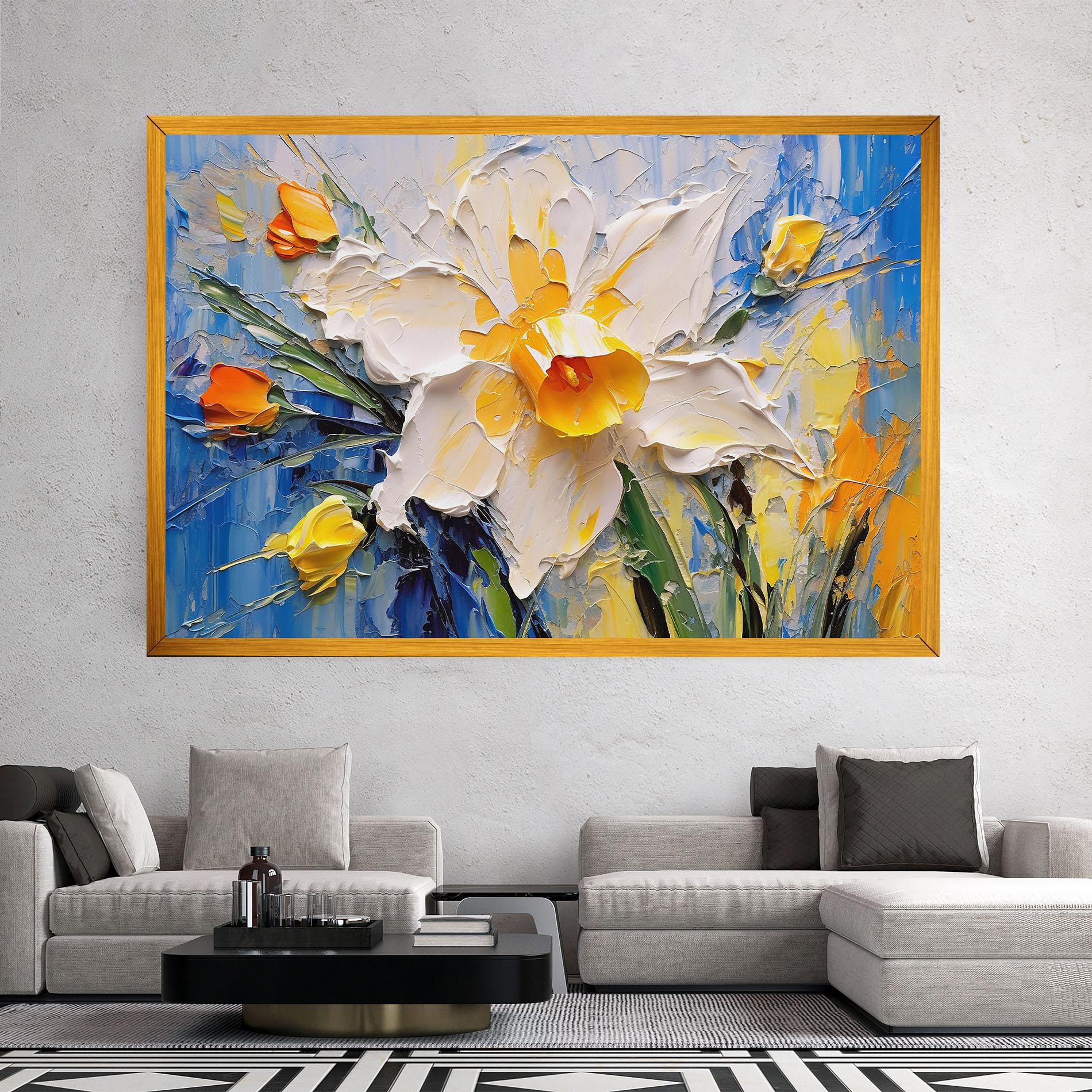 Tablou Canvas Abstract Flower Art mockup 2