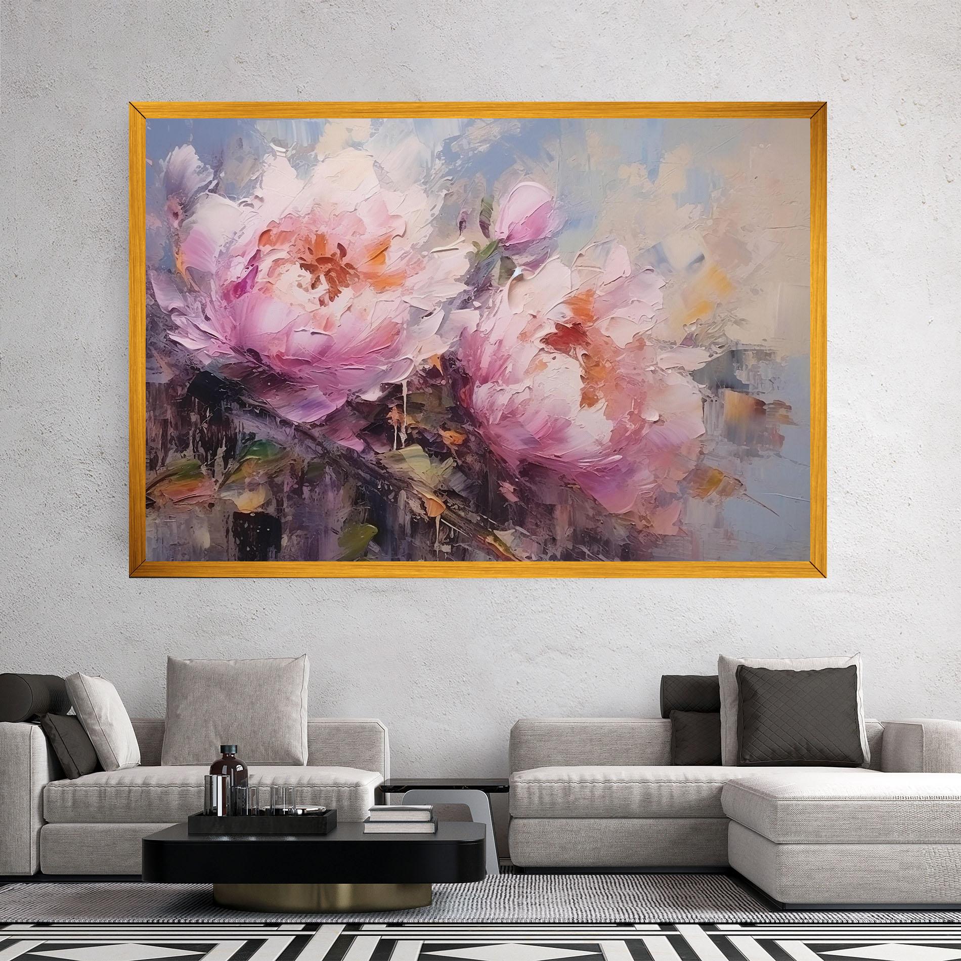 Tablou Canvas Peony Art mockup 2
