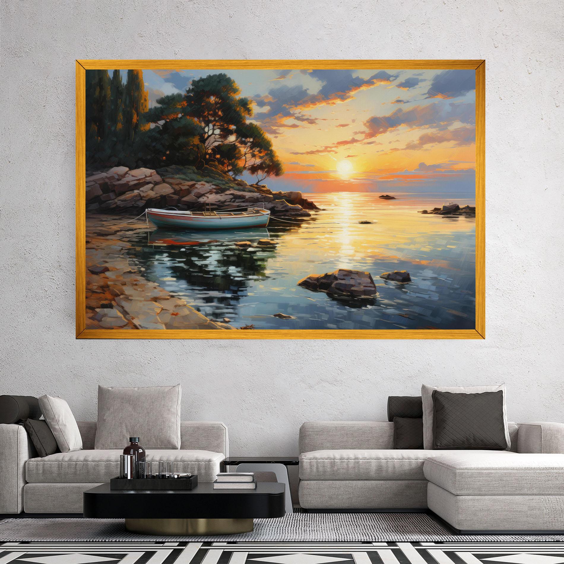 Tablou Canvas Sunset Sea Art mockup 2