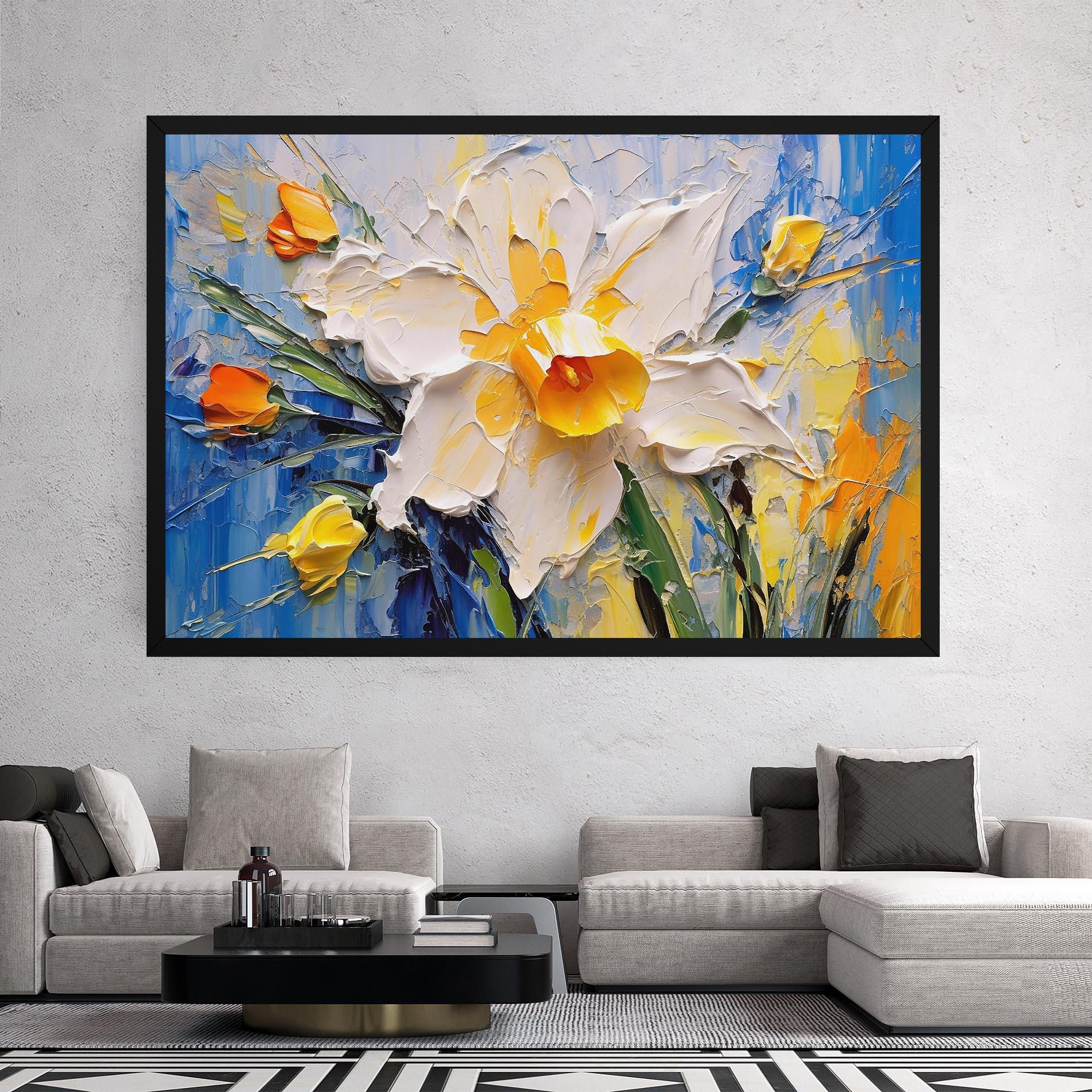 Tablou Canvas Abstract Flower Art mockup 2