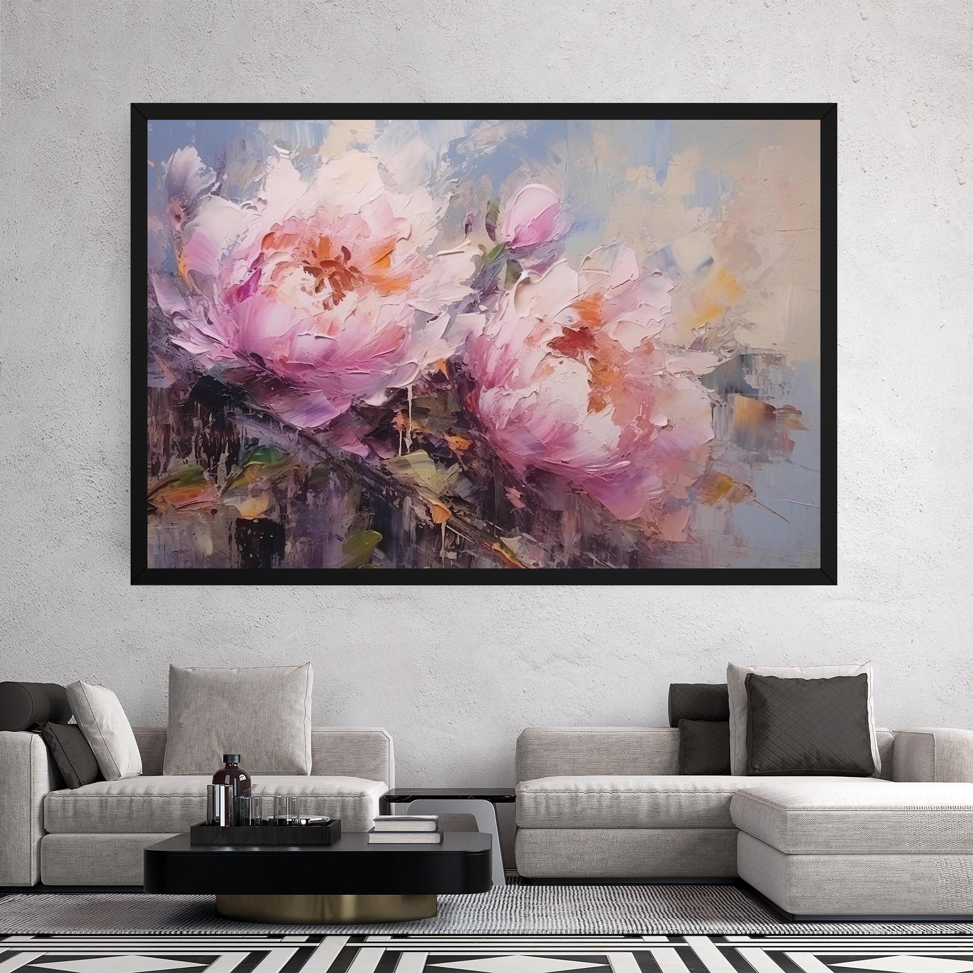 Tablou Canvas Peony Art mockup 2