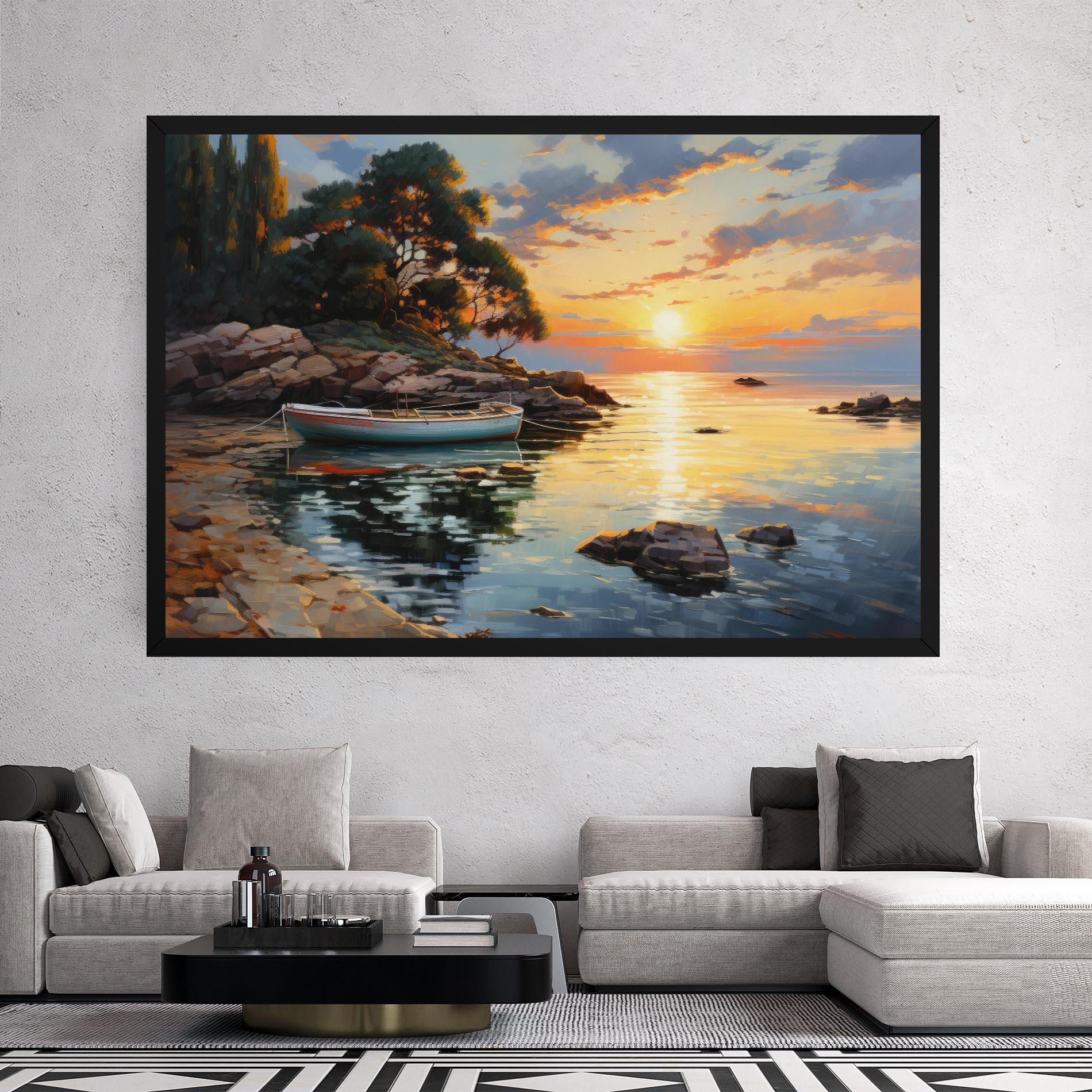 Tablou Canvas Sunset Sea Art mockup 2