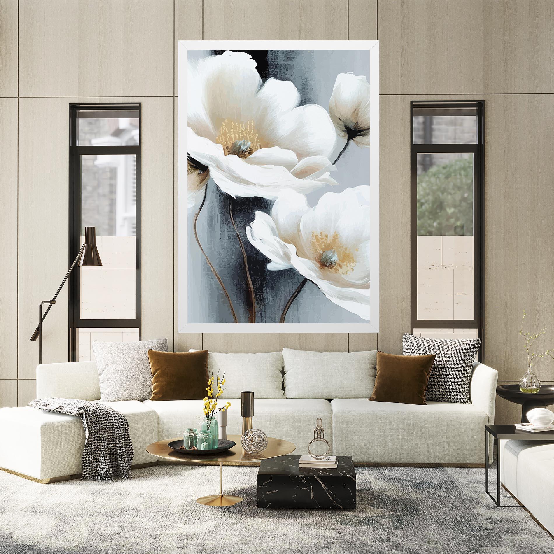 Tablou Canvas Paint Texture Flower mockup 2