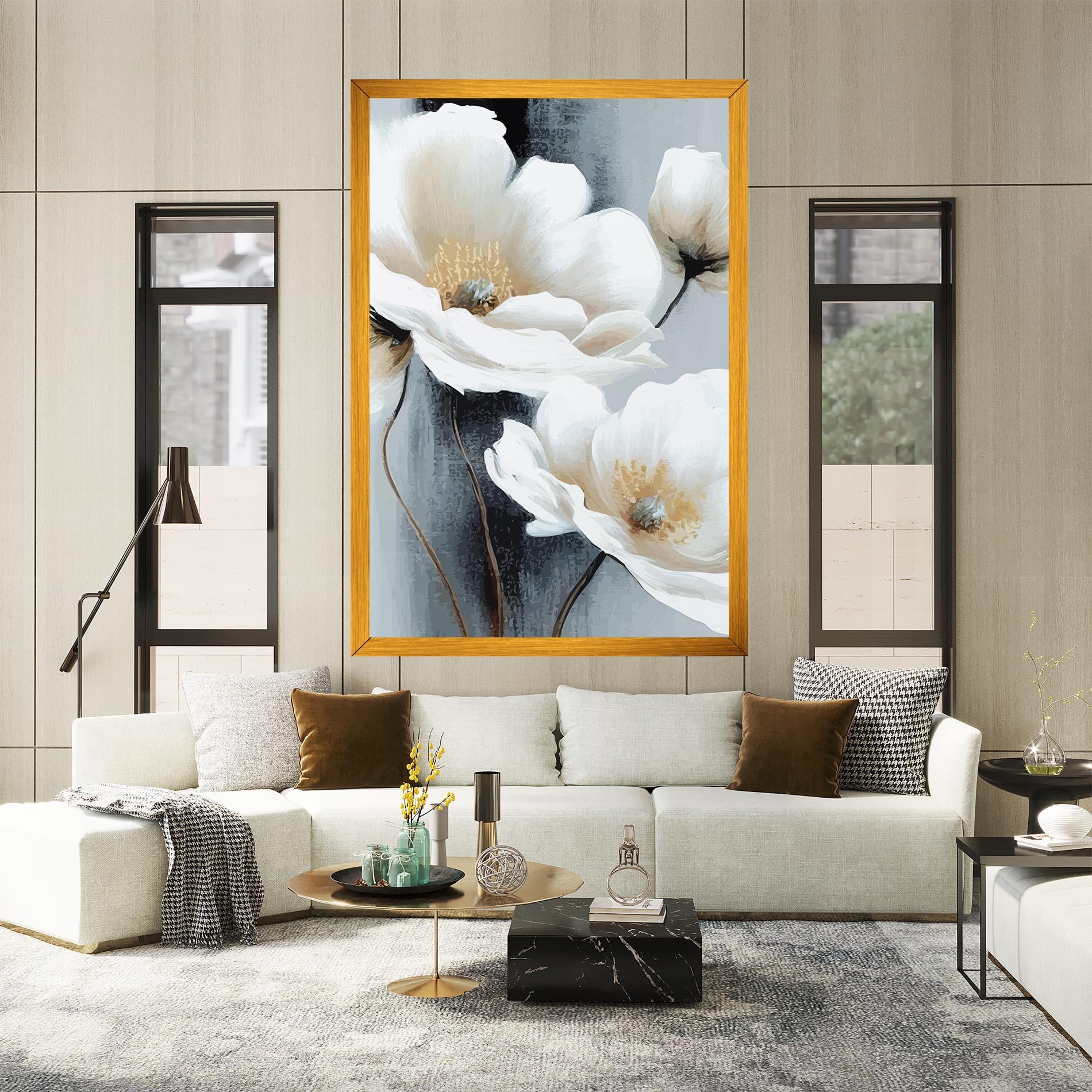 Tablou Canvas Paint Texture Flower mockup 2