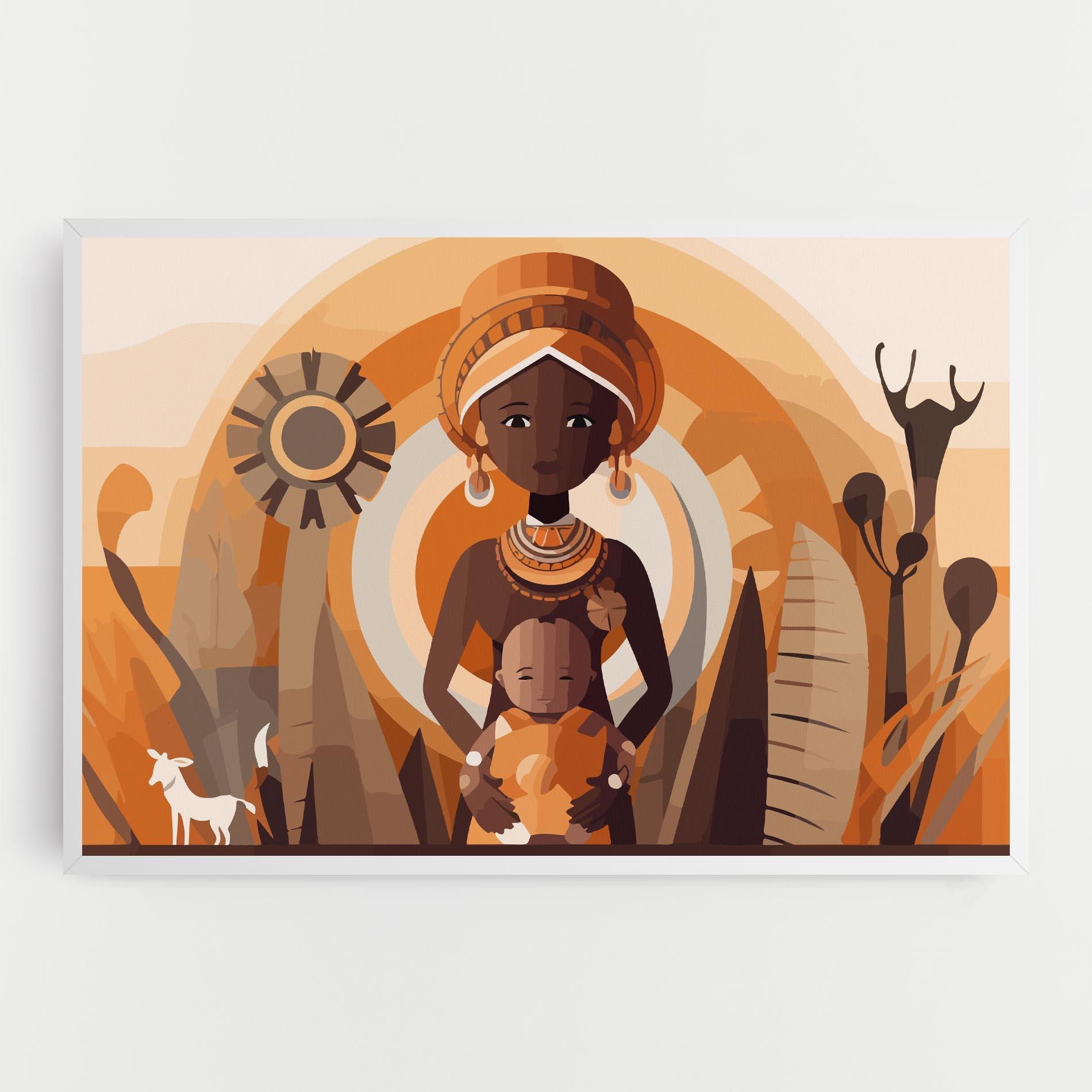 Tablou Canvas African Baby mockup 0