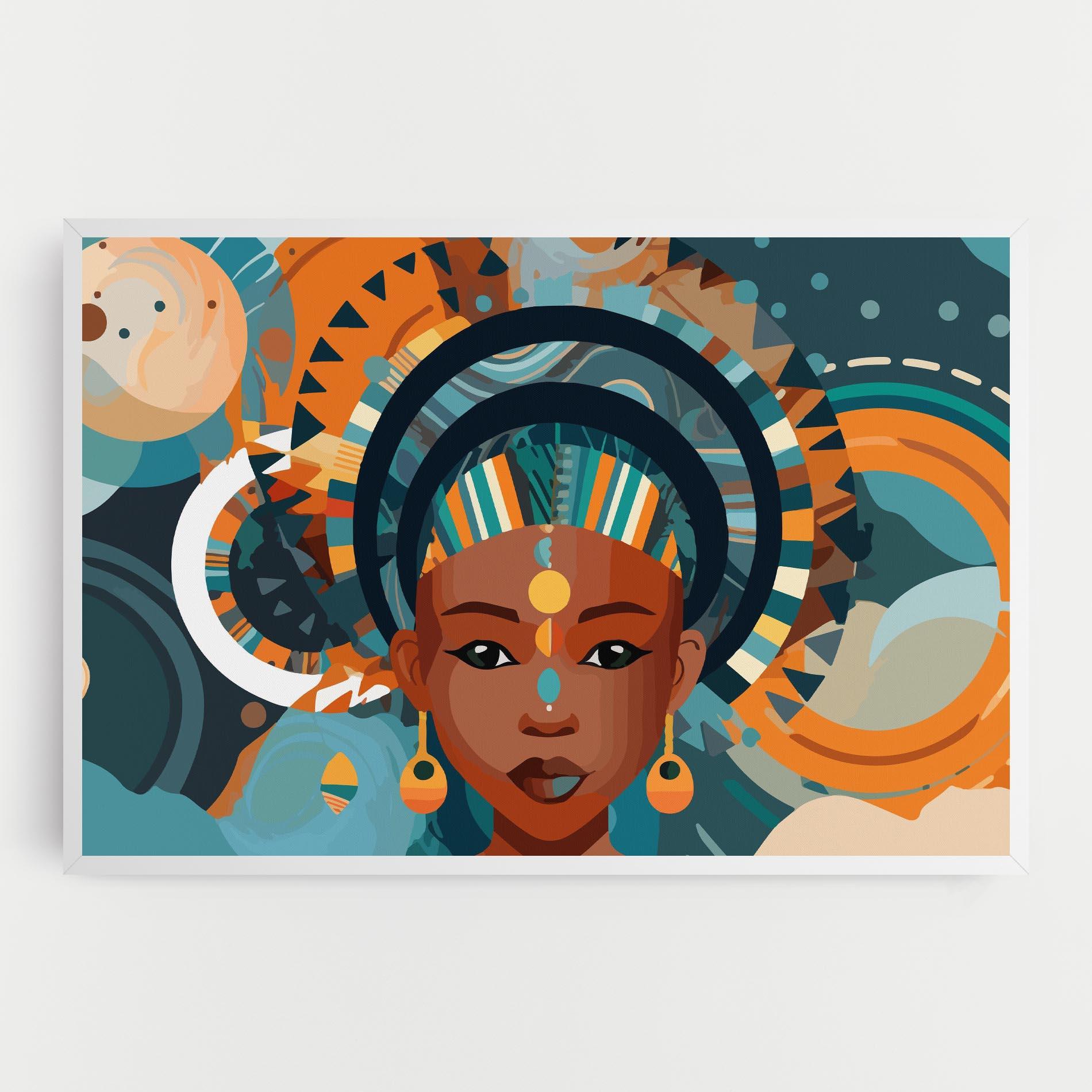 Tablou Canvas African Colorful Child mockup 0