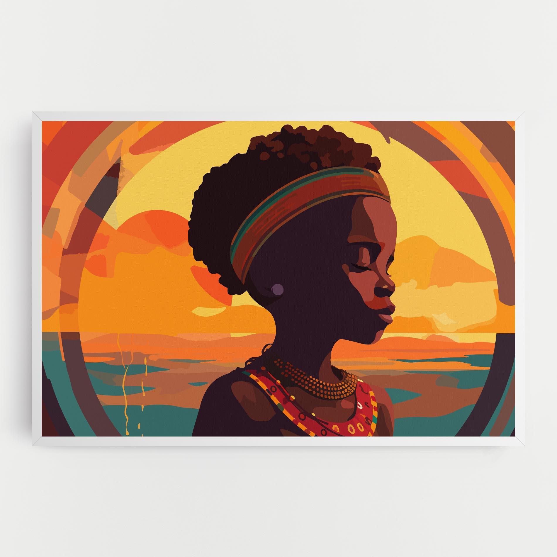 Tablou Canvas African Pretty Child mockup 0