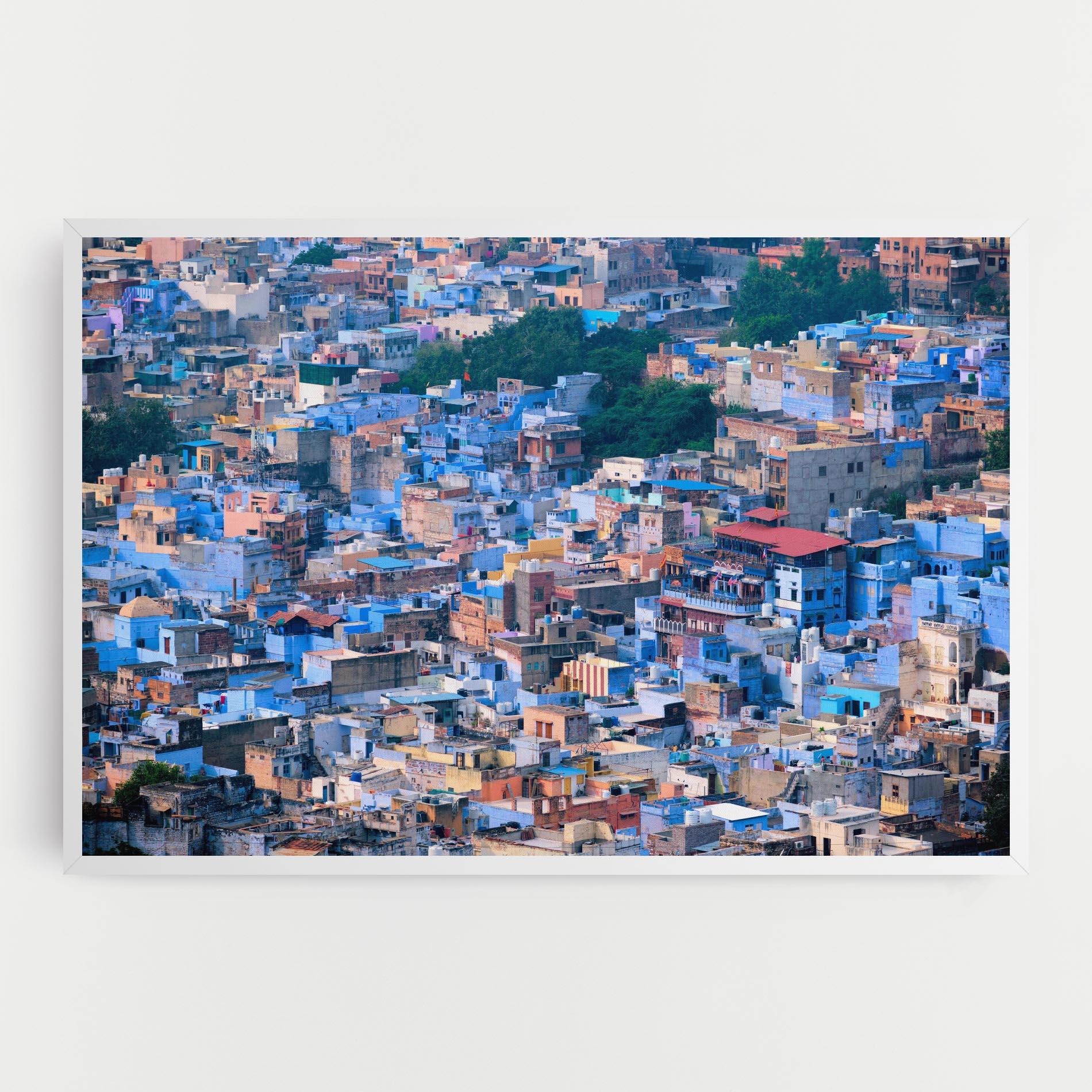 Tablou Canvas Blue City India mockup 0