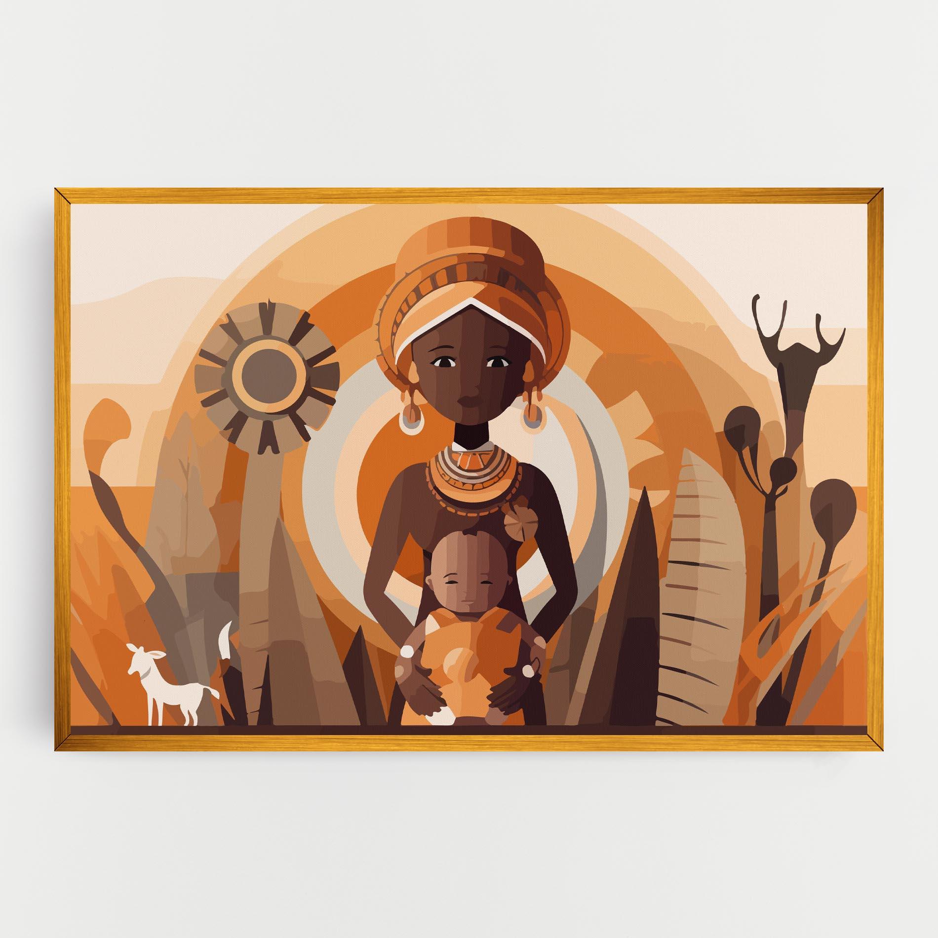 Tablou Canvas African Baby mockup 0