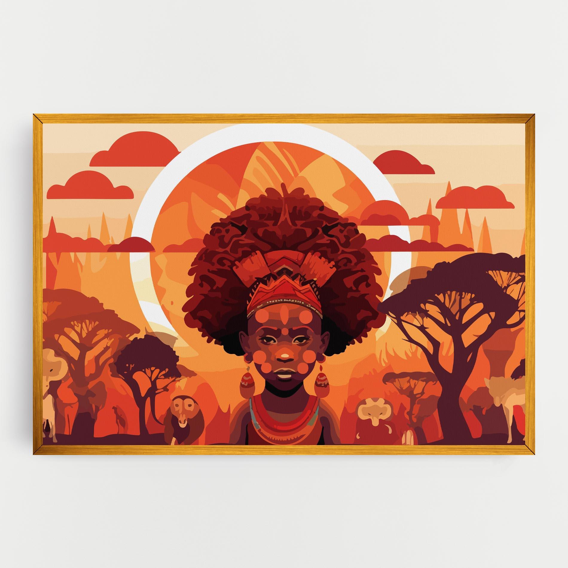 Tablou Canvas African Chid mockup 0