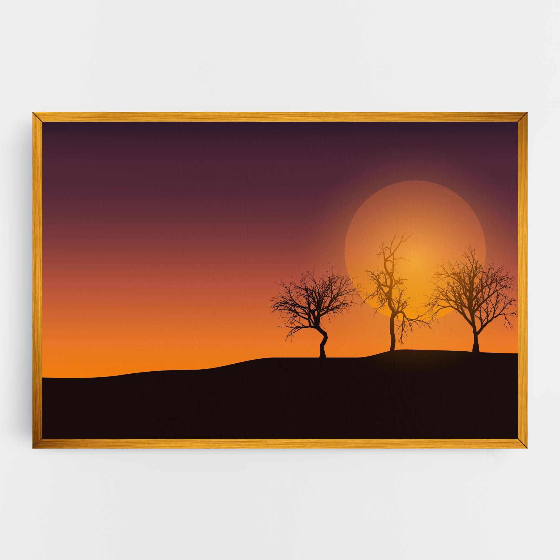 Tablou Canvas African Sunset mockup 0